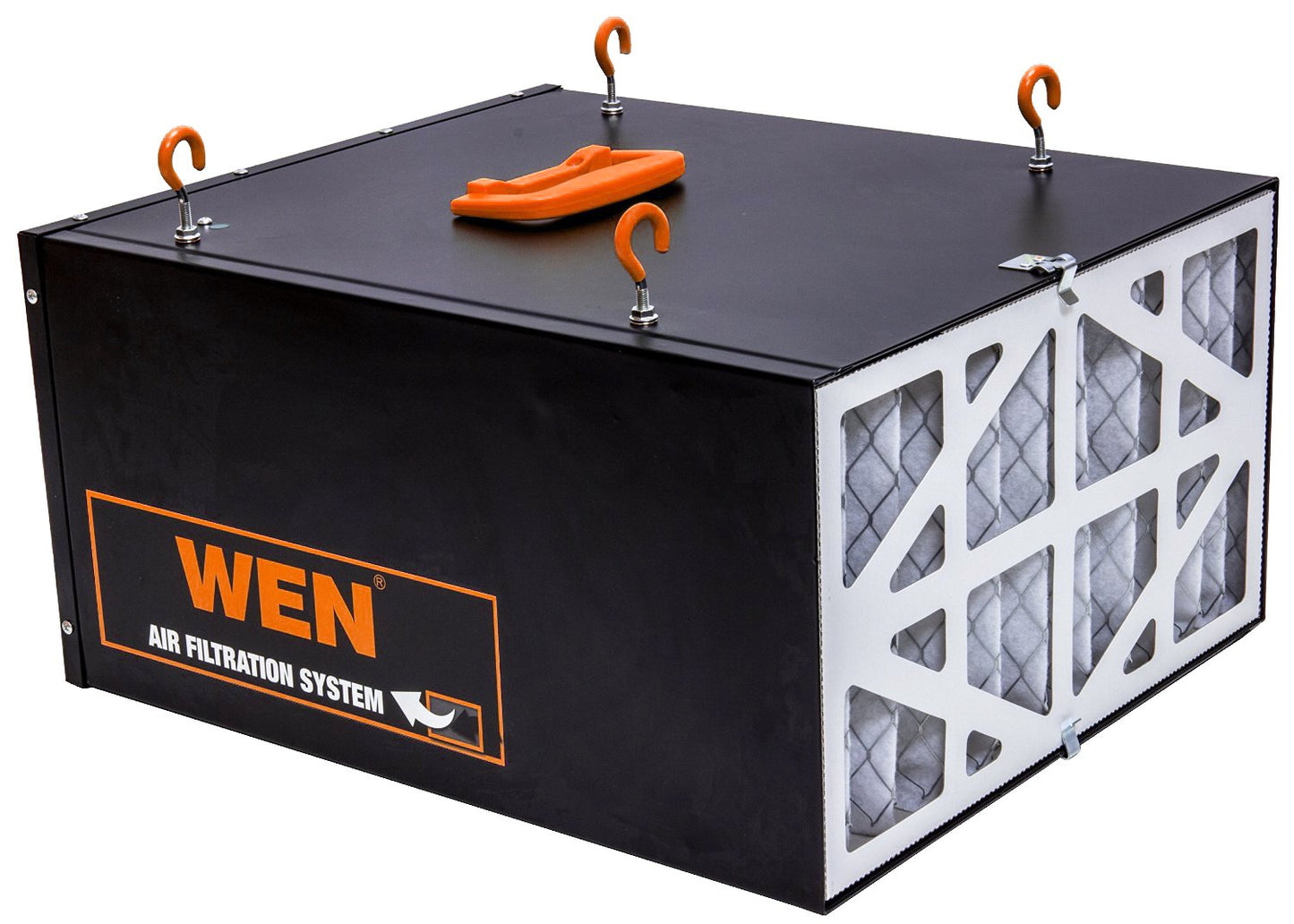 WEN 3410 3-Speed Remote-Controlled Air Filtration System (300/350/400 CFM), Basic w/ RF Remote (400 CFM) , Black
