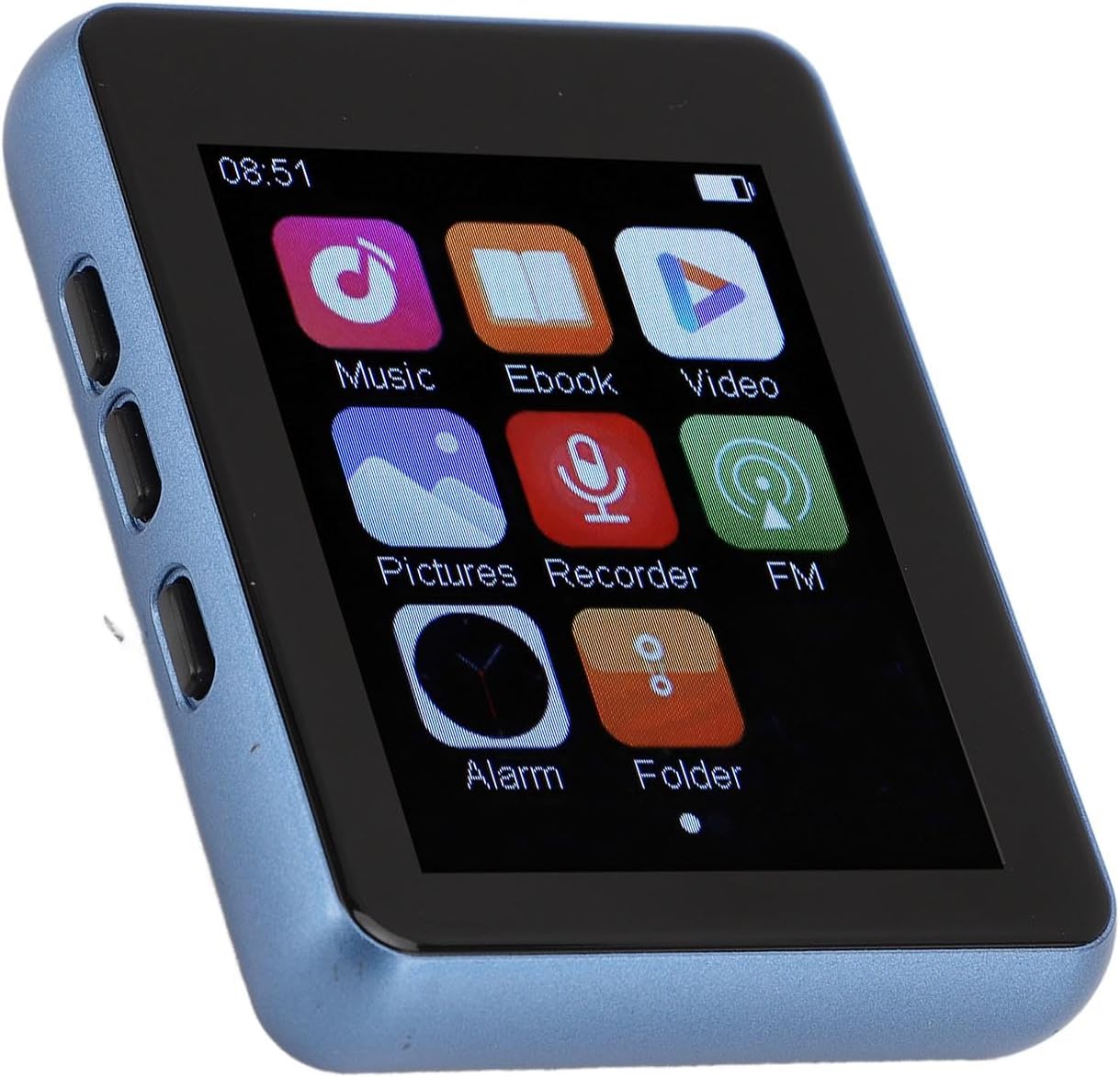 SUNGOOYUE MP3 2.4 Inch BT5.0 128GB Portable Player, Full Touch Screen HiFi Music Player with Speaker and Expandable