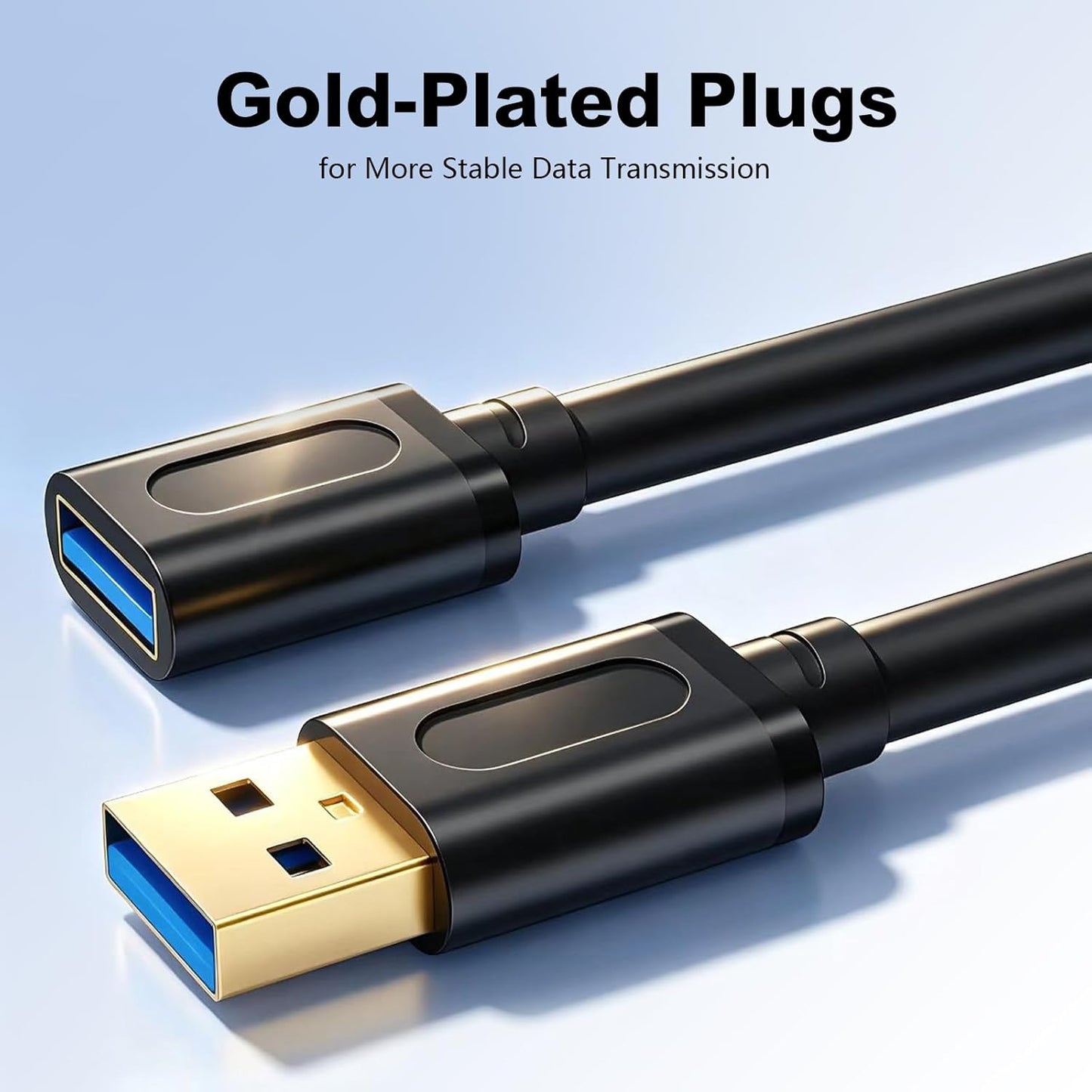 Jelly Tang 3.0 15Ft, 3.0 Headsets(5M/15Ft) USB Extension Cable USB Male to Female Lead with Signal Amplification Active