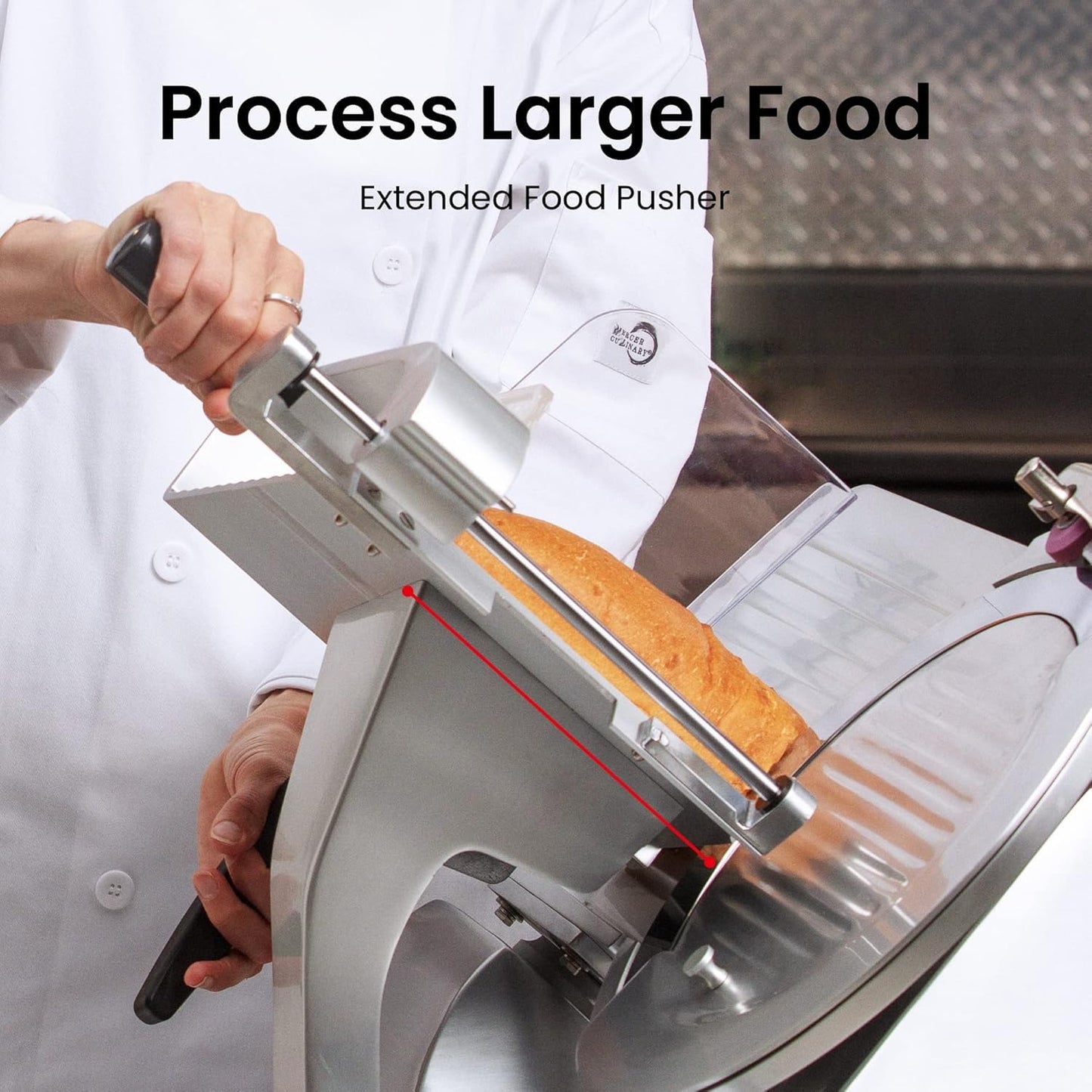 Paladin Equipment 12" Commercial Electric Manual Heavy-Duty Meat Slicer with 1/2 HP Gravity Feed,peak power 850W, Anodized Products,Adjustable Thickness for Meat,Cheese,Veggies Ham Fruit