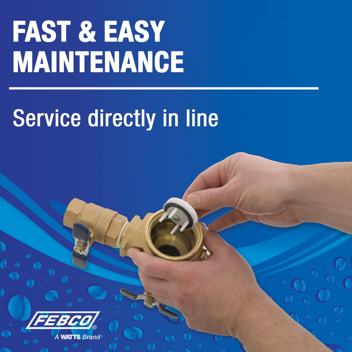 Febco 765 Series 1" Bronze Pressure Vacuum Breaker Backflow Preventer, Quarter Turn Shutoff, NPT Connections, Freeze Sensor with SentryPlus Alert Technology, Industrial Plants, Irrigation System