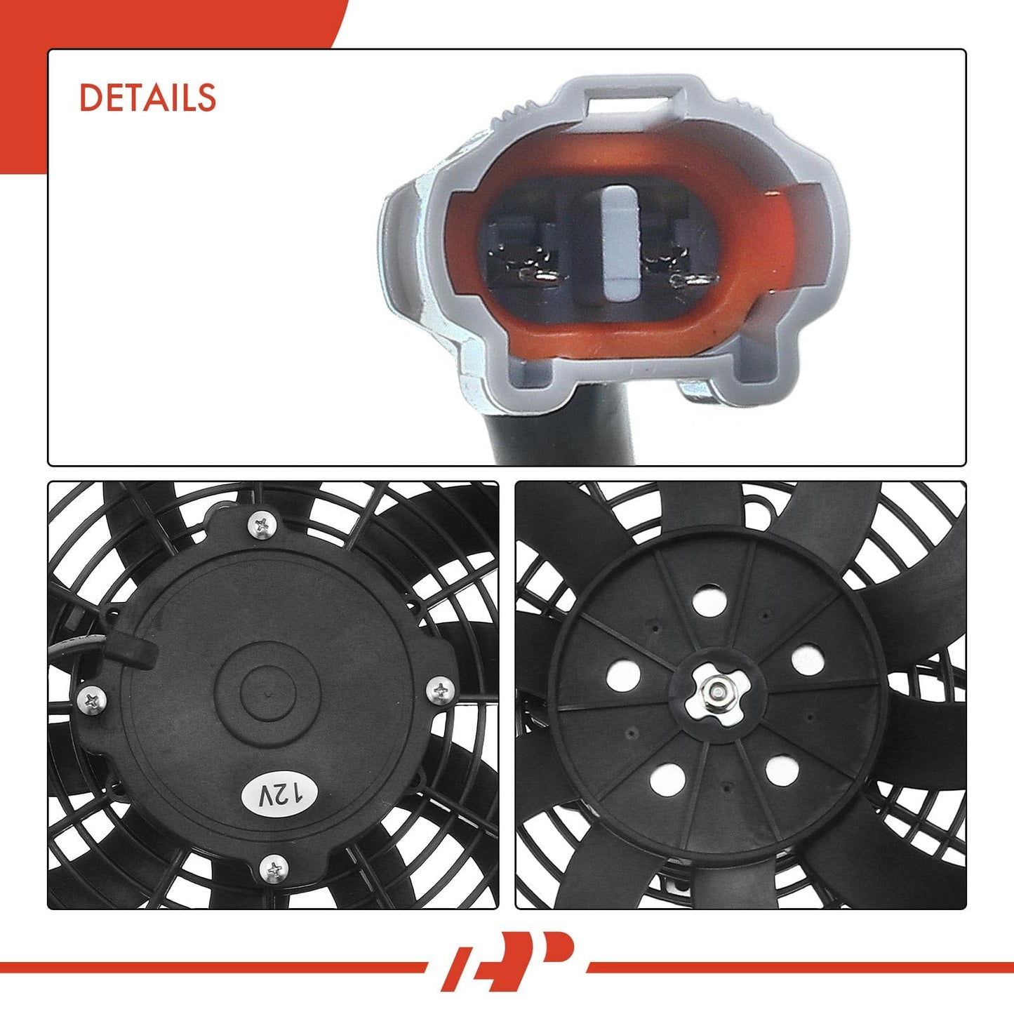 A-Premium Engine Radiator Cooling Fan Assembly Compatible with Select Yamaha Models - Viking 700 2014-2020, Viking VI 2015-2019 - Replace# 1XDE24050000