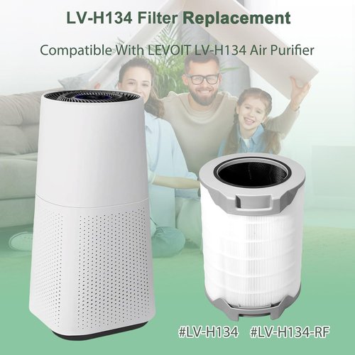 Levoit LV-H134 Replacement Filter - 3-in-1 True HEPA & Activated Carbon | Compatible with LV-H134 Air Purifier