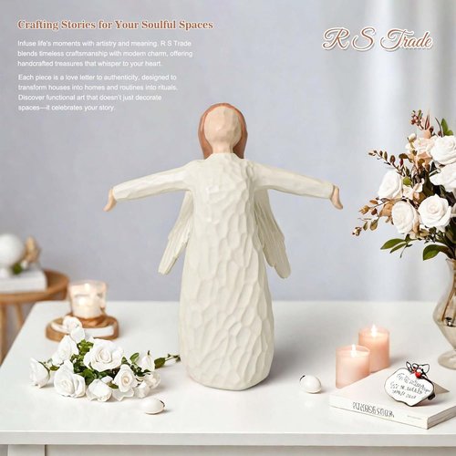 Freedom Angel Figurines - Resin Sculpted Angel Statue | Meaningful Retirement Gift for Women