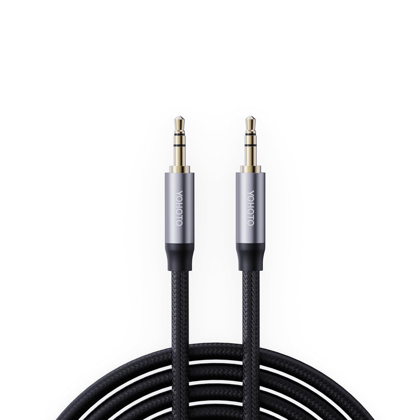 YOHOTO (4FT) AUX3.5mm Audio Cable Nylon Braided Aux Cord Male to Male Stereo Hi-Fi Sound Auxiliary Audio Cable