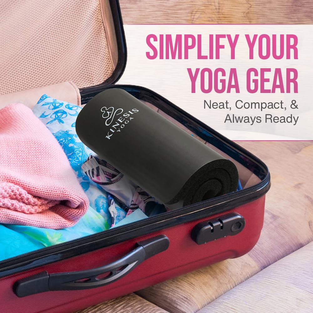 Kinesis Yoga Knee Pad Cushion - Extra Thick 1 inch (25mm) for Pain Free Yoga - Includes Breathable Mesh Bag for Easy Travel and Storage (Does Not Include Yoga Mat)
