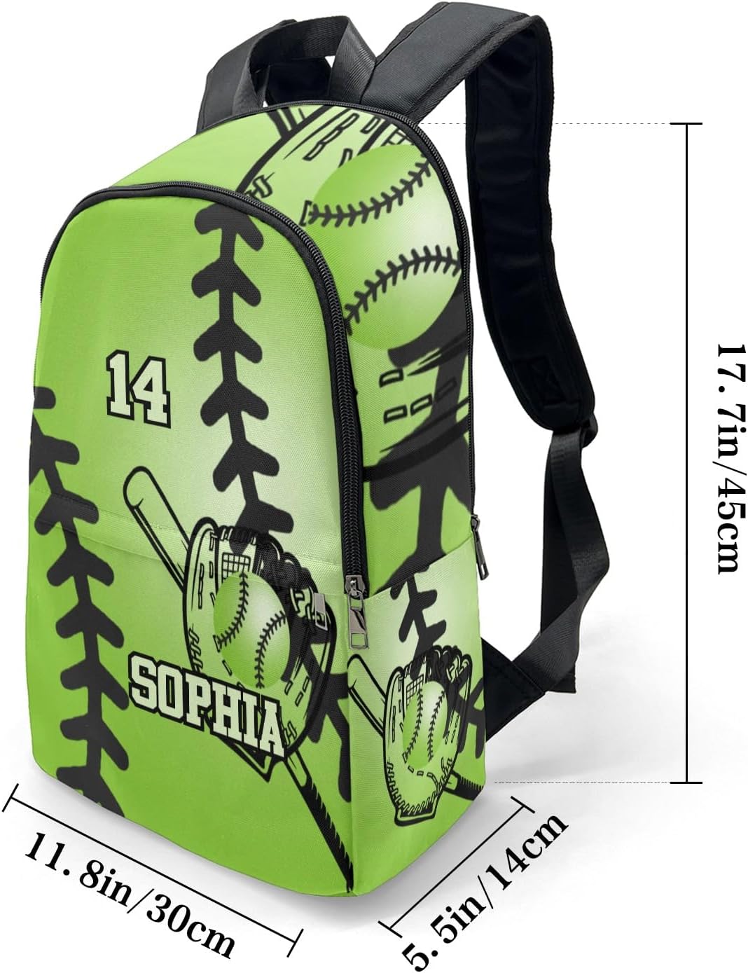 Joyestore Backpack Backpacks Personalized Onion Play Ball Play ball Custom Large Capacity Unisex Name Engraved Casual