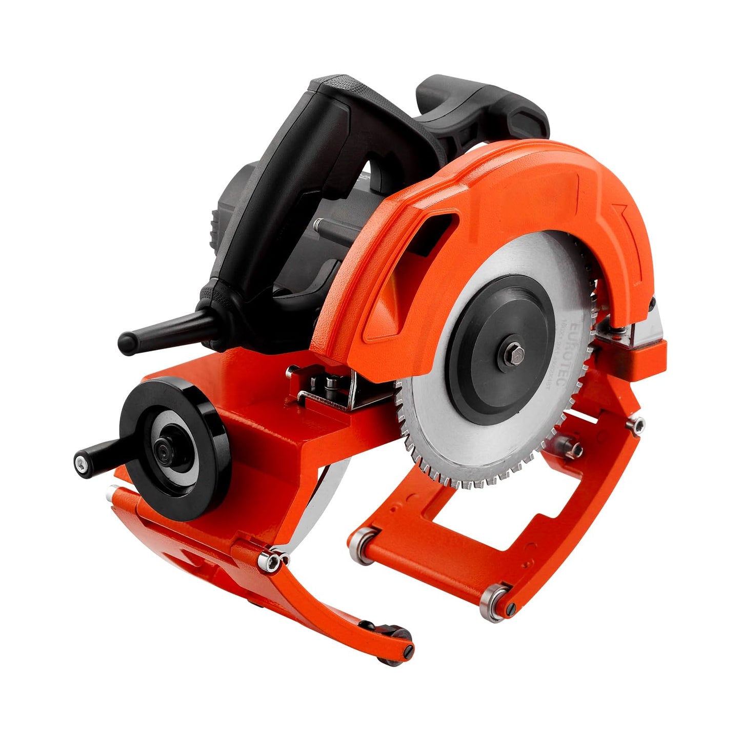 Electric Automatic Pipe Cutting Machine, Precise Fast Pipe Cutter for 40-250MM(1.57-9.84IN) Diameter Pipe with Precision Rail Fixing, 93HRA&1500MPA Steel Blade, Adjustable Protective Cover