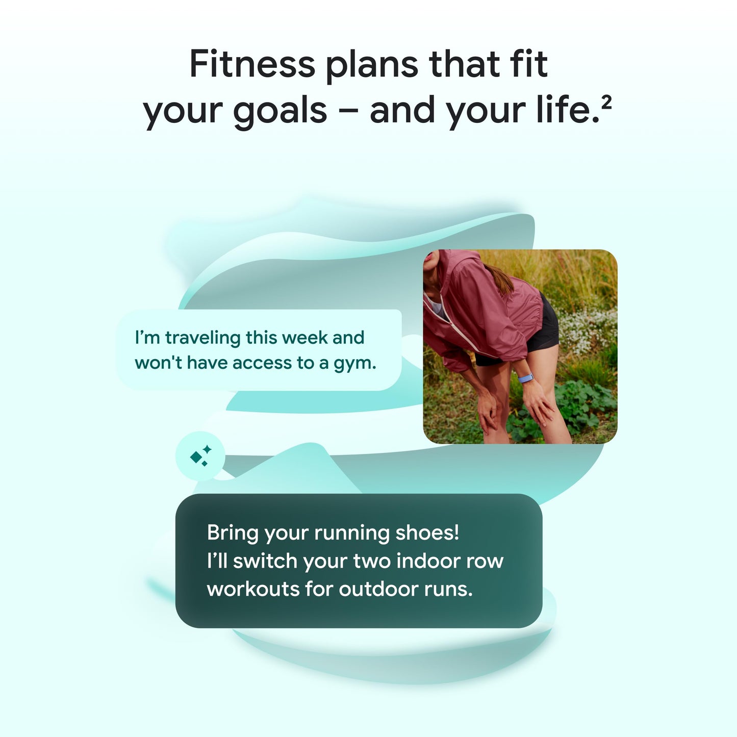 Google Fitbit Air - Screenless Activity Tracker with Fitness, Heart Rate, and Sleep Tracking - Personalized AI-Powered Coaching - Up to 7 Days’ Battery Life - Works with iOS and Android - Berry