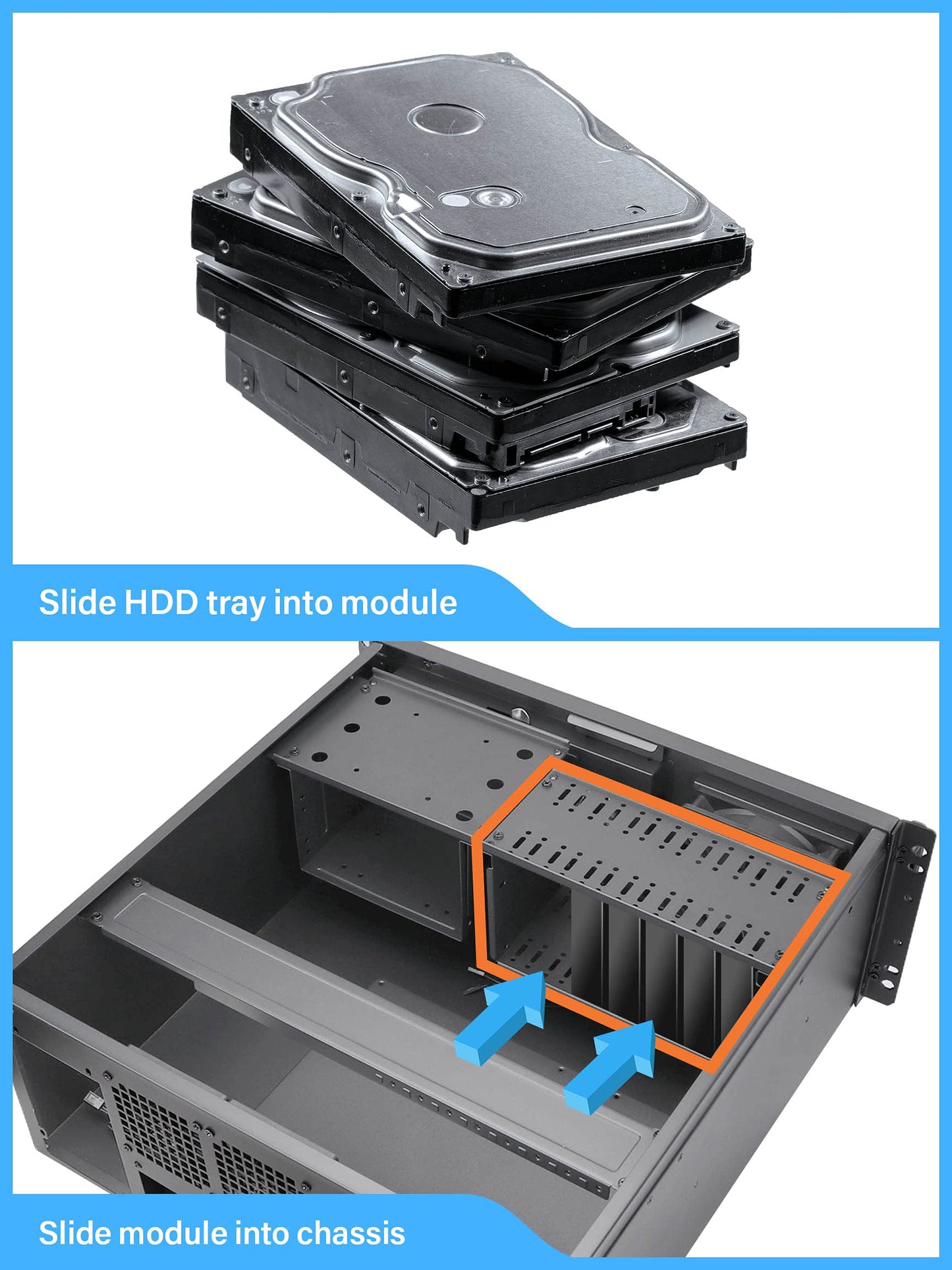 Rosewill 4U Server Chassis Rackmount Case | 7 x 3.5 Bays, 2 x 5.25 Devices| ATX, CEB Compatible | 1 x 120mm PWM Fan, 2 x 80mm PWM Fans | 2 x USB 3.0 | Front Panel Lock and Key | - RSV-R4100U