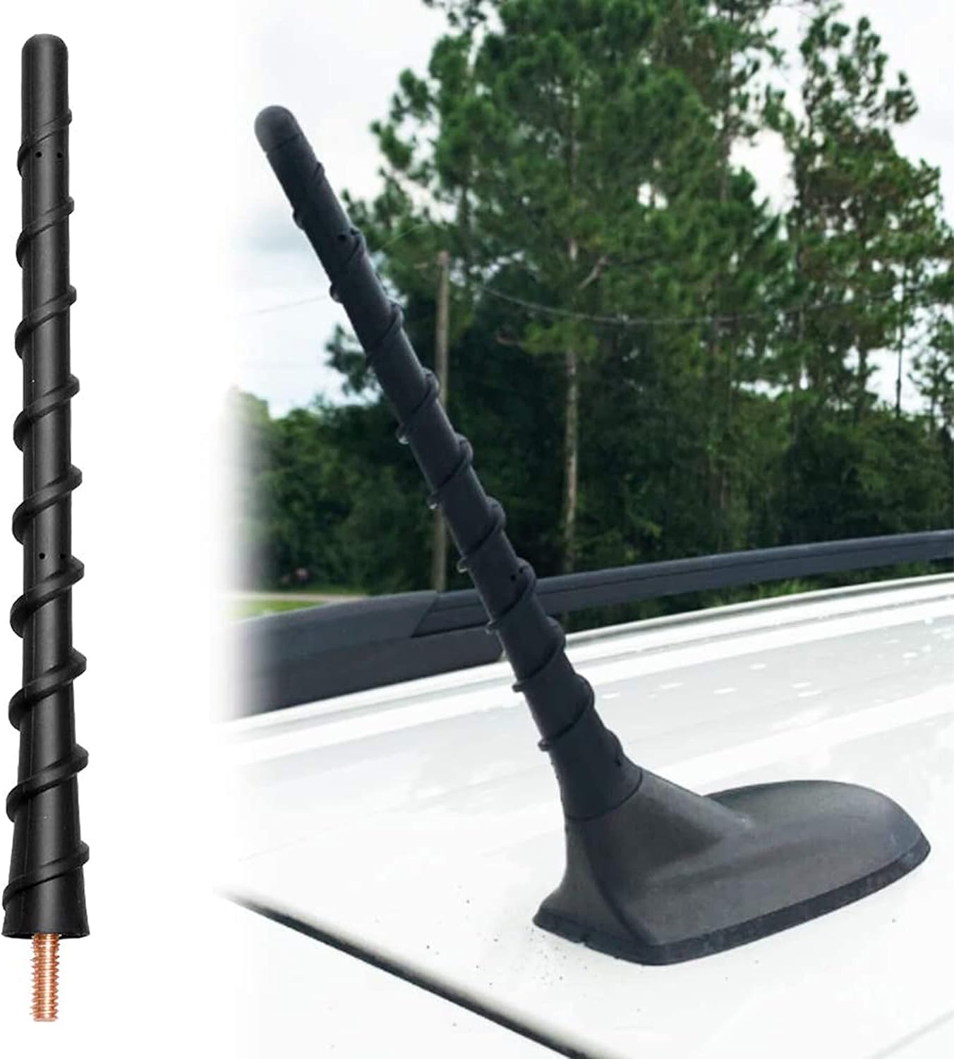 KSaAuto Rav4 1996-2019, 7 Inch Antenna for Toyota Prius Corolla Celica Matrix Yaris Hatchback Short Toyota Prius