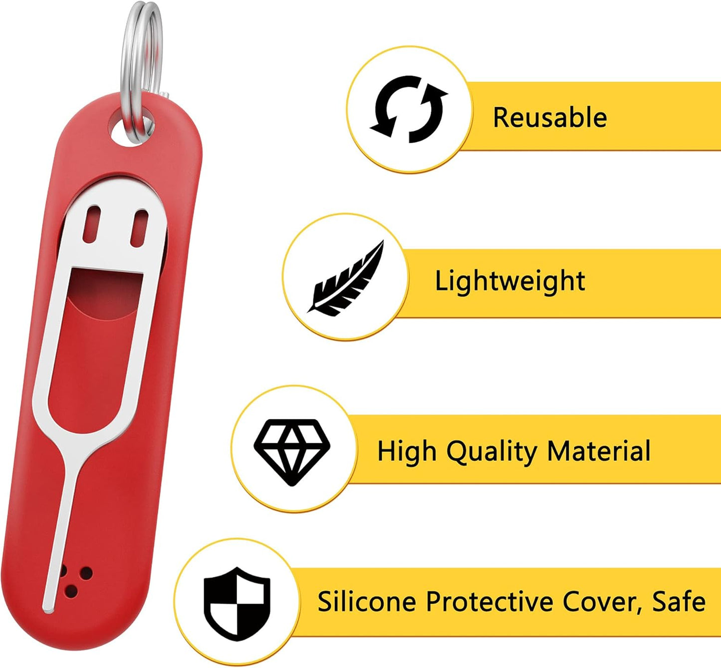 CITYWAY 6 Pcs SIM Card Removal Tool- Sim Card Tray Pin Eject Removal Tool Needle Opener Ejector, Suitable for All
