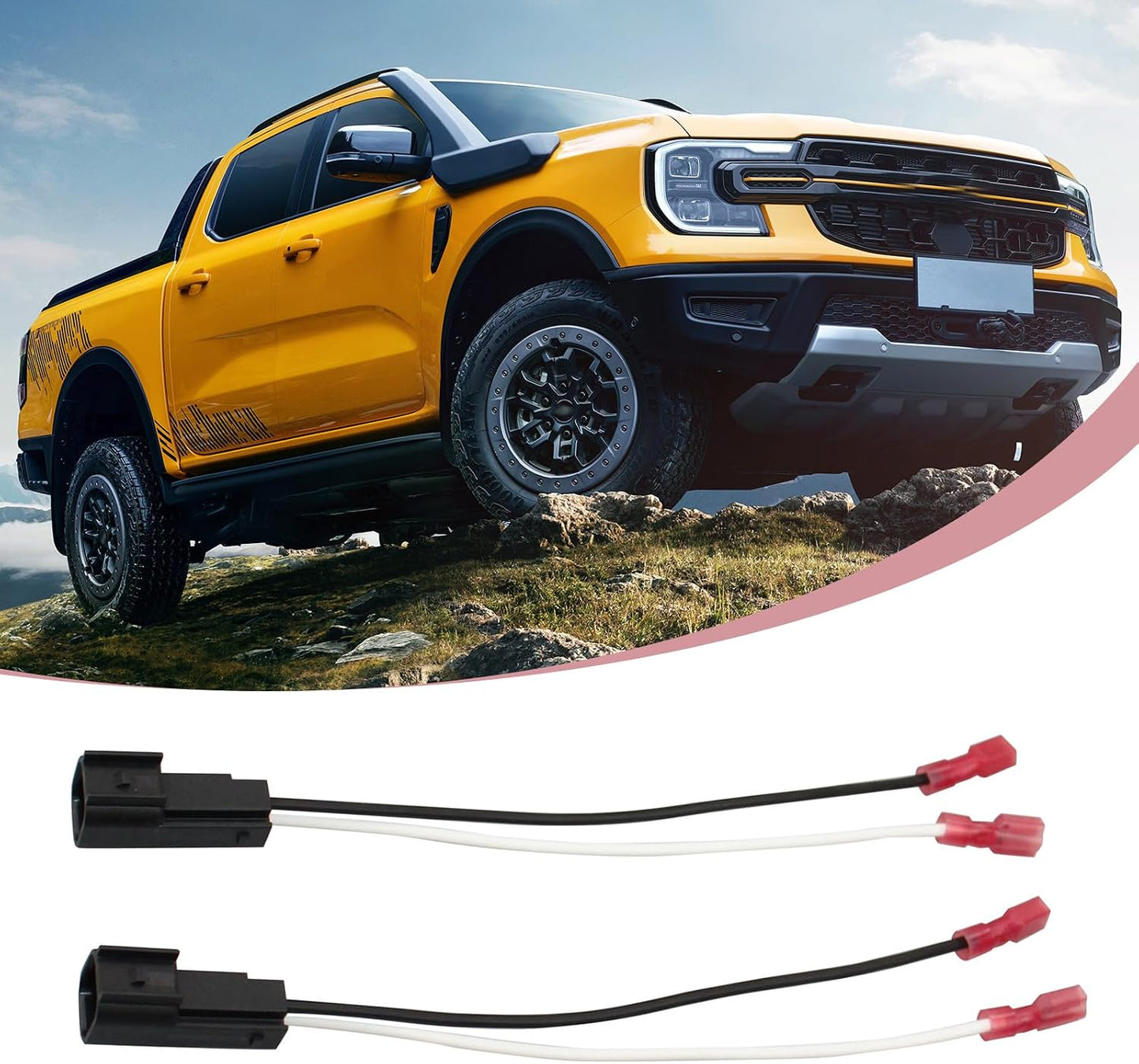 lekudo 4 72-5600 PCS Car Speaker Wiring Harness Plug Connector, Waterproof Shell Heat-Resistant Copper Core Plug