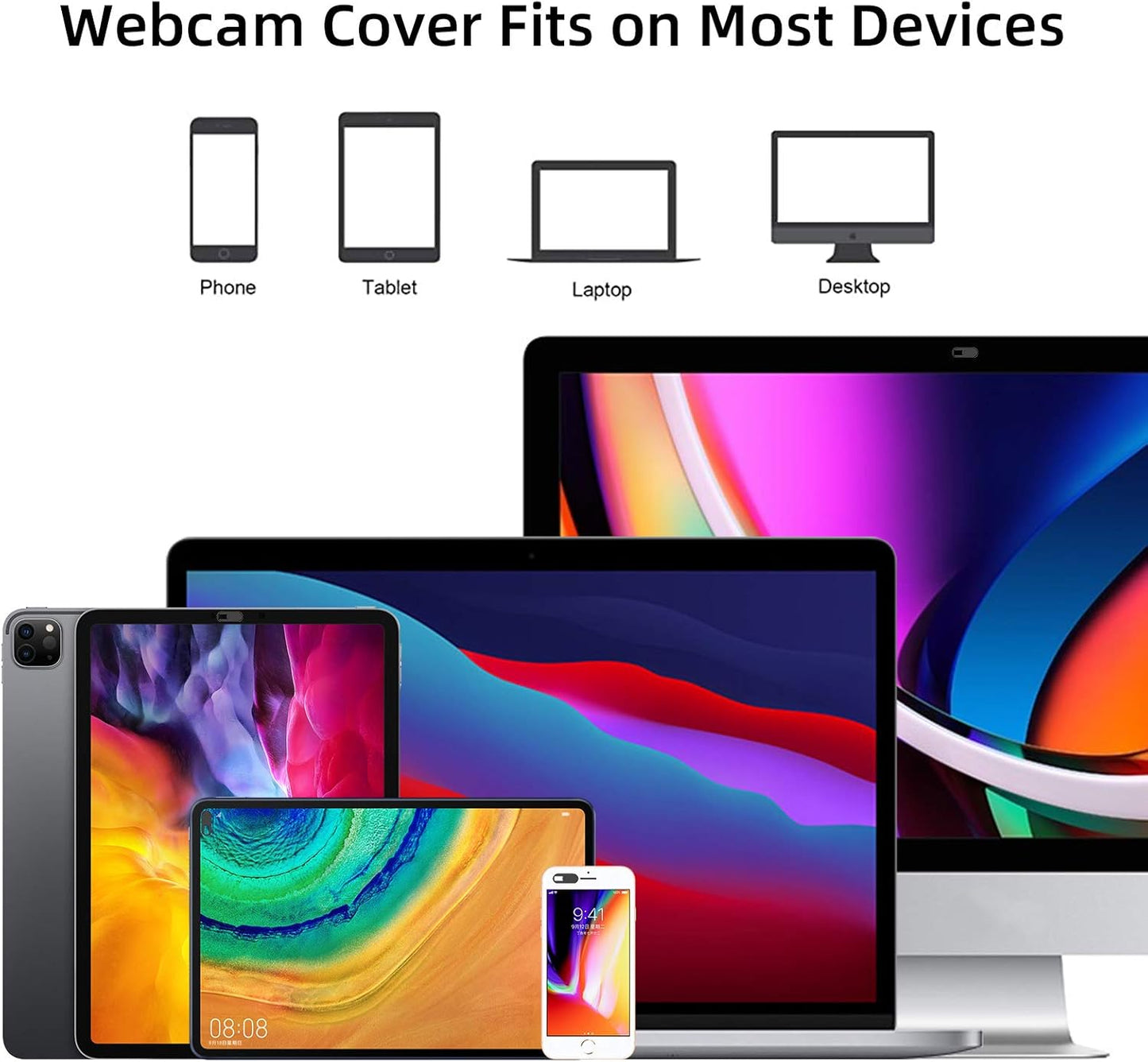 Toojcc 3/Y Camera,0.03in Webcam Cover,Ultra-Thin Camera cover Slide compatible