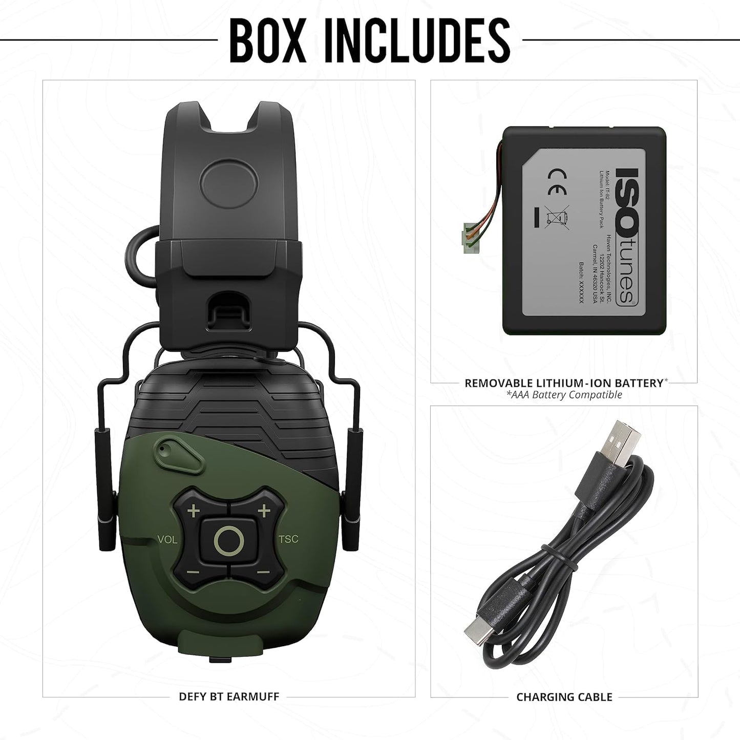 ISOtunes Sport DEFY Shooting Earmuffs: Rechargeable Bluetooth Hearing Protection