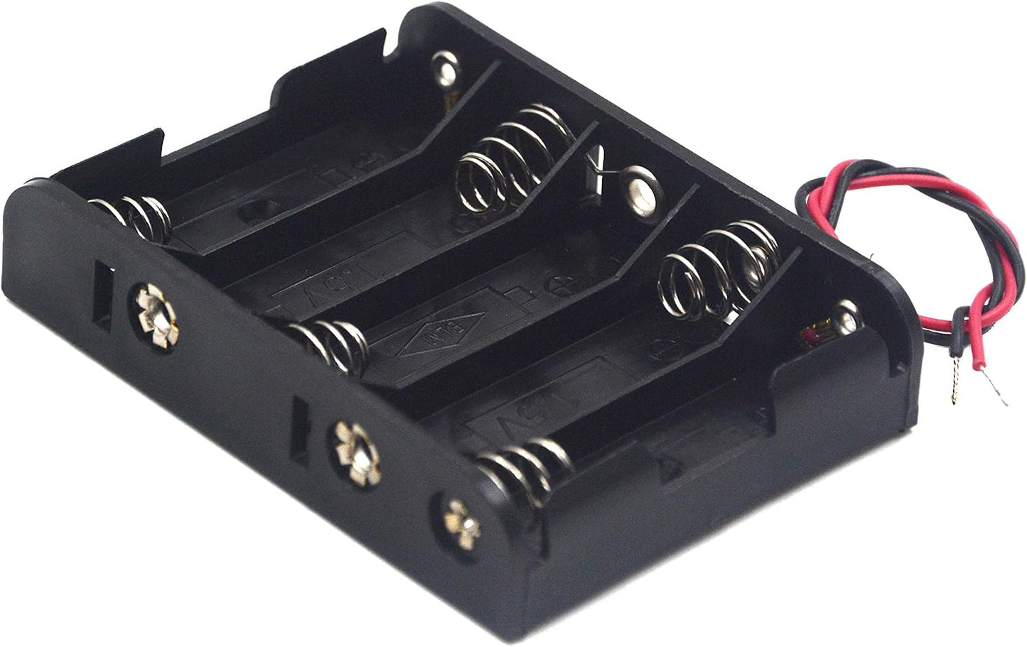 LampVPath (Pack 2 5 5 of AA Battery Holder with Leads, AA Battery Holder with Wires