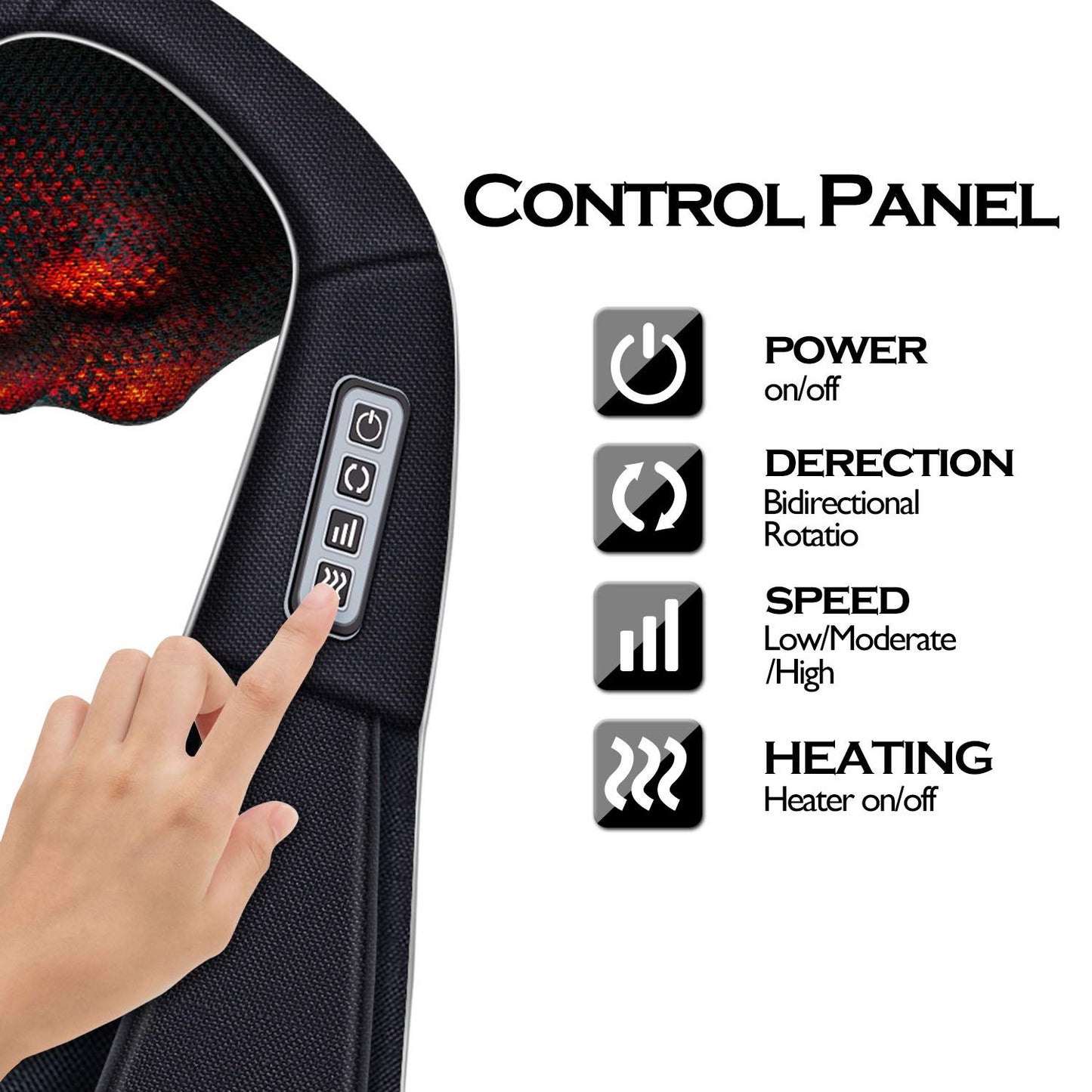 VIKTOR JURGEN Mothers Day Gifts for Mom, Wife, Women & Her, Shiatsu Neck and Shoulder Massager with Heat Deep Tissue Kneading Sports Recovery Massagers for Back, Relaxation Gifts for Husband, Him, Men