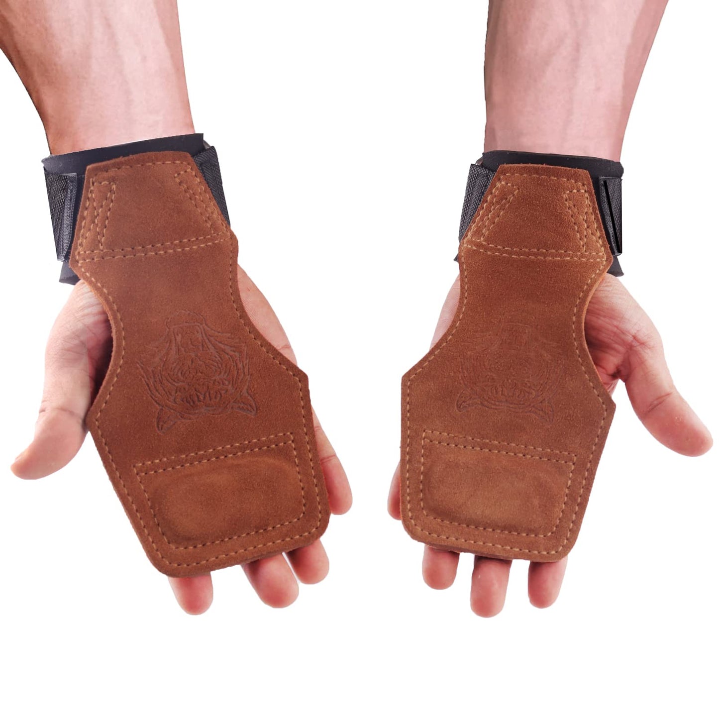 TAVIEW Wrist Straps for Weightlifting for Maximum Grip Support - Lifting Deadlift Strap & Weight Lifting Grips Gloves for Working Out Pull Up Deadlifting & Shrugs