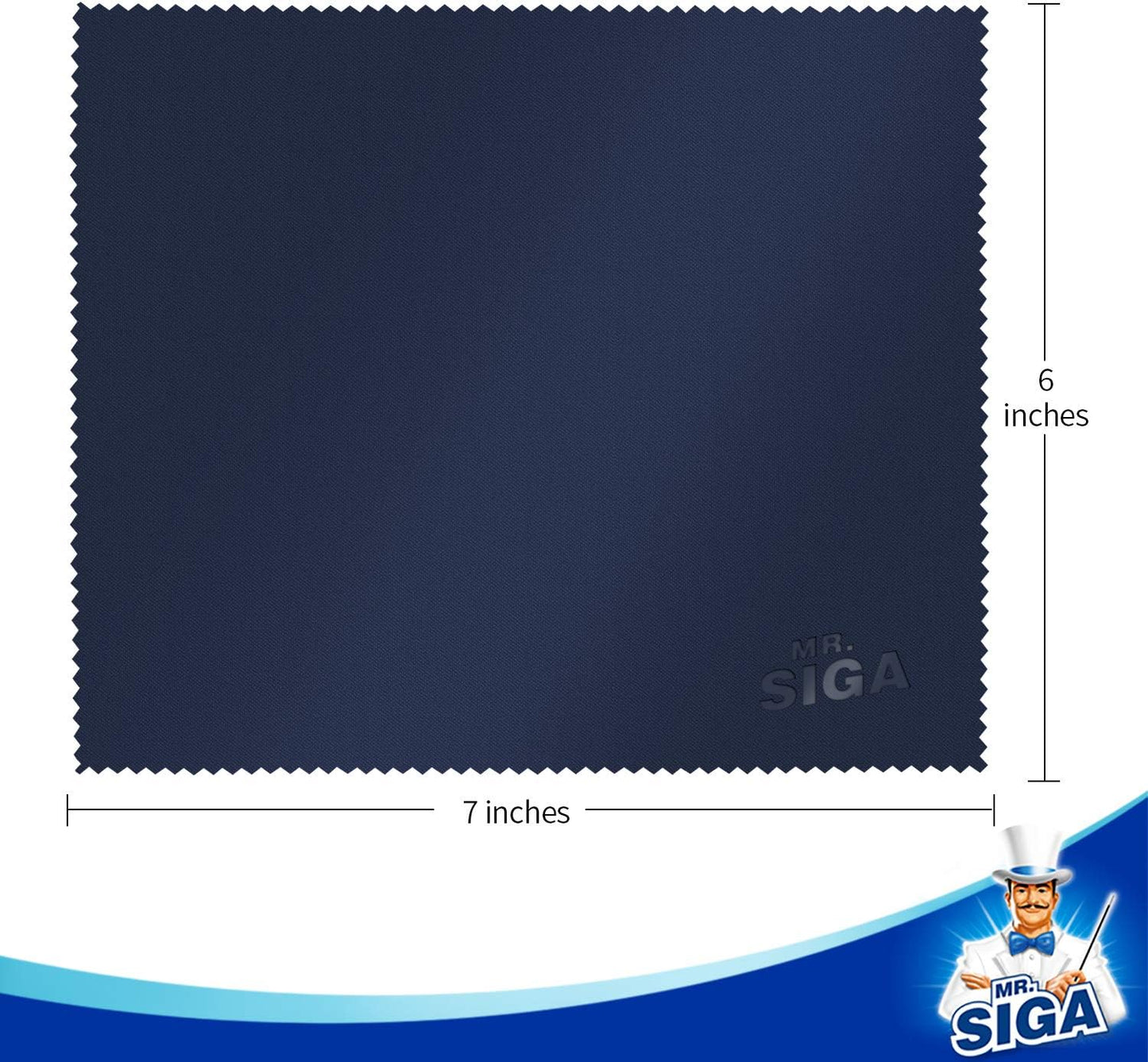 12 Pack, 6 7 inches (15 18 cm), MR.SIGA Premium Microfiber Cleaning Cloths for Lens, Eyeglasses, Screens, Tablets