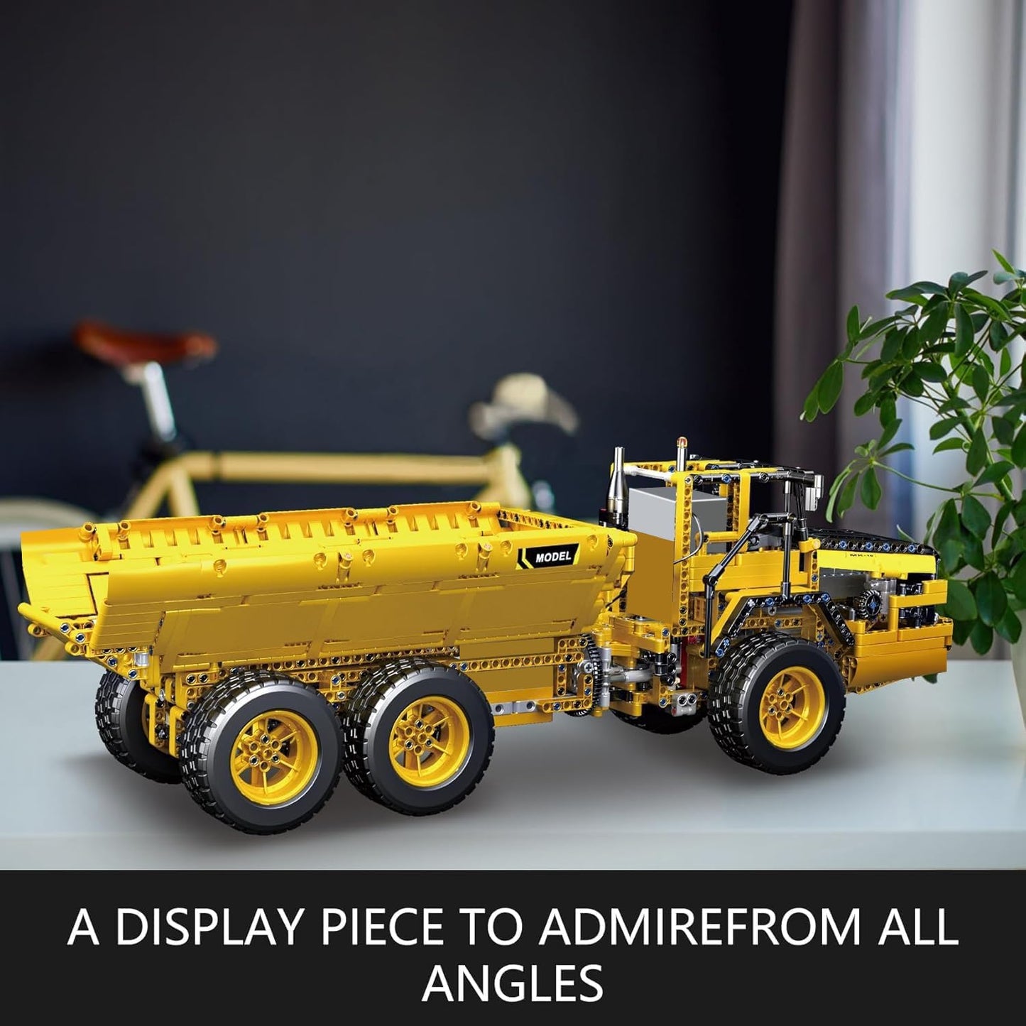 Mould King 17010 Engineering Dump Truck Building Block Kits, MOC Building Blocks Set to Build, Gift for Age 14+/Adult Collections Enthusiasts(1888 Pieces with Motor/APP Remote Control)