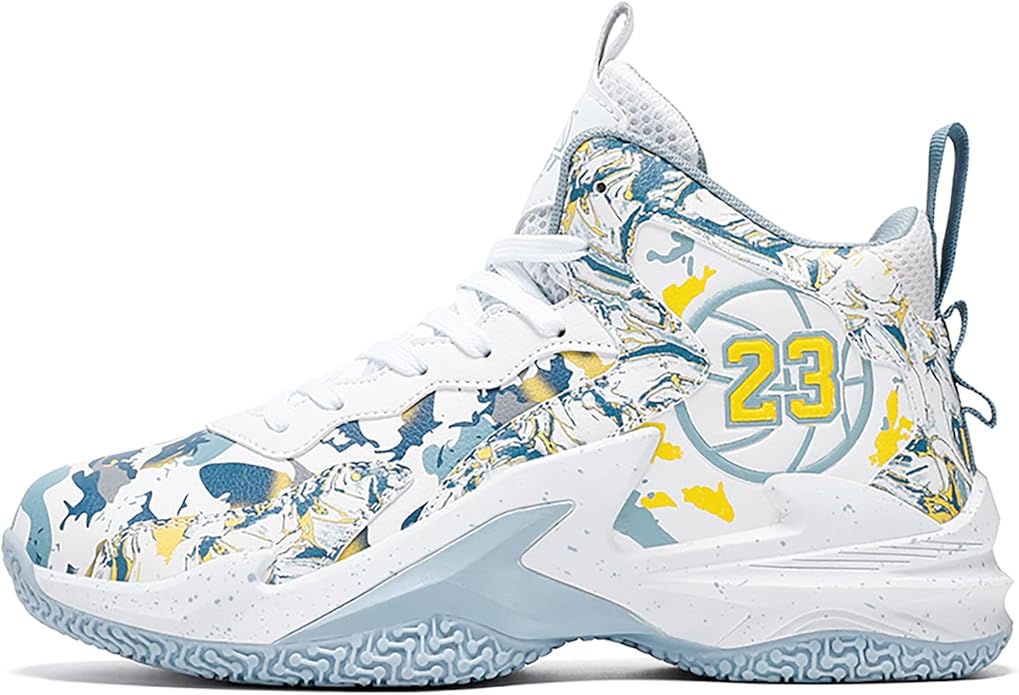 Boys Basketball Shoes Breathable Indoor Athletic Shoes Youth Outdoor Fashion Sneakers Comfortable Basketball Shoes for Girls