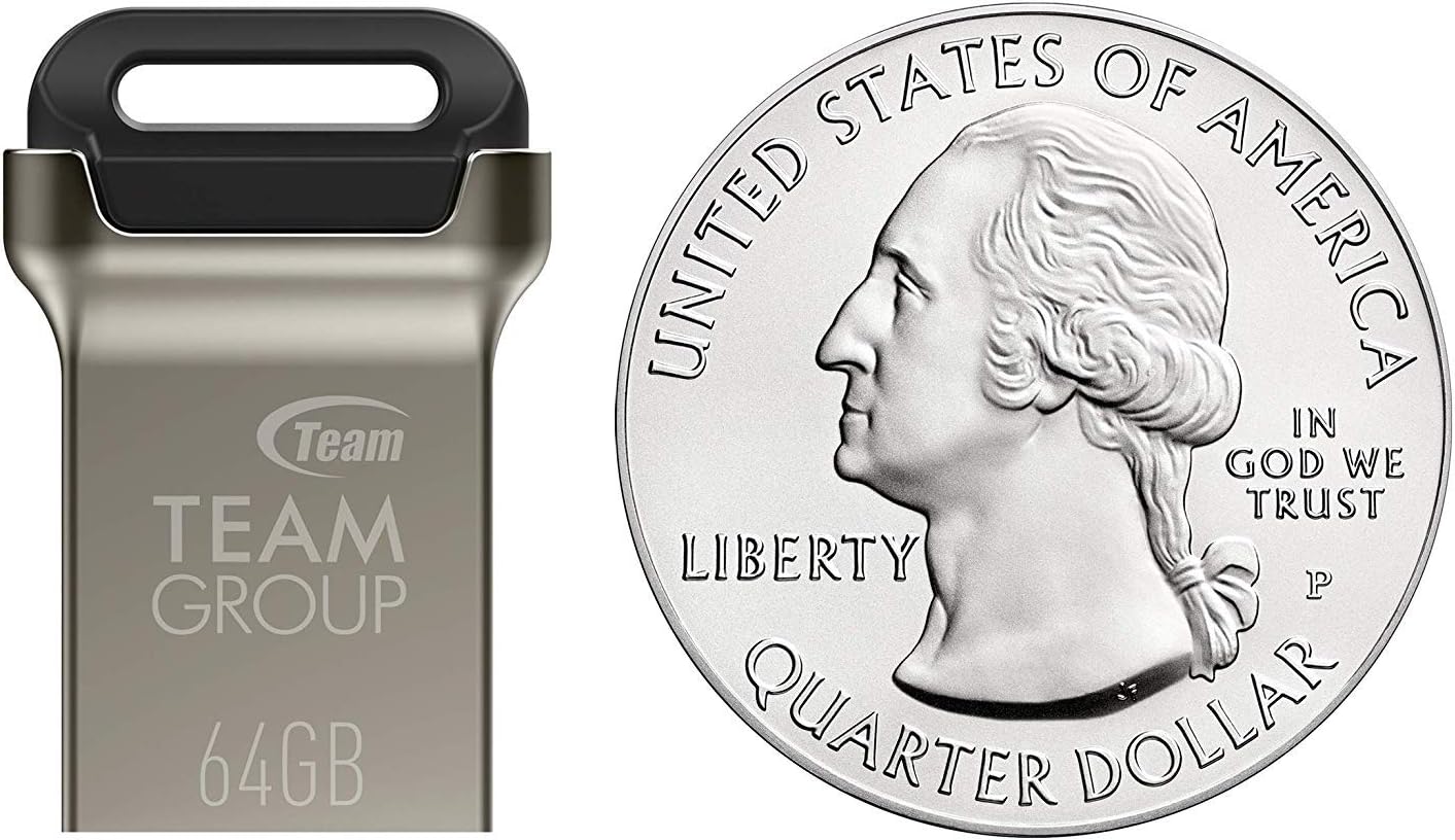 TEAMGROUP C162 256GB 3.2 1 3.1/3.0 140MB/s TC1623256GB01 USB Gen USB Mini Fits Metal Read Flash Thumb Drive External