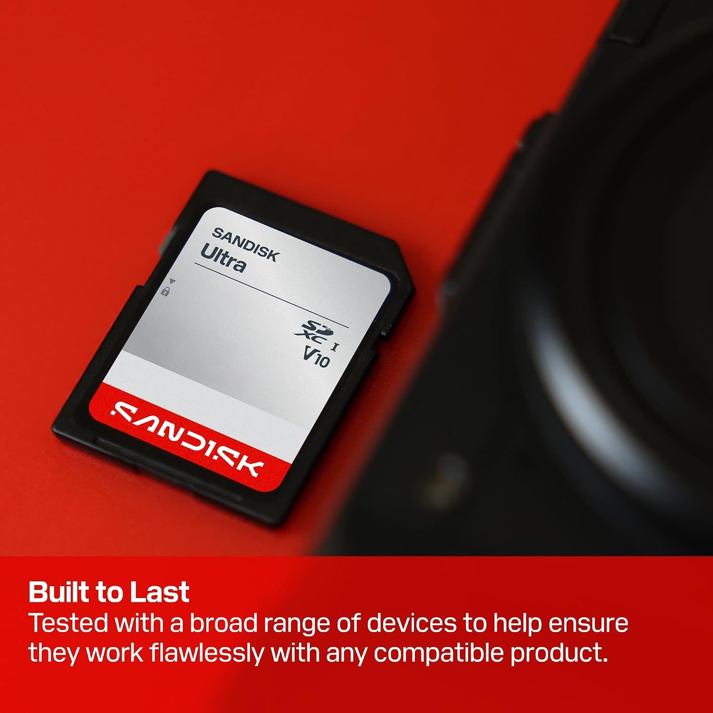 Sandisk 64GB 145MB/s V10, U1, C10 SDSDUVQ-064G-GN6IN Ultra SDHC UHS-I Card and SDXC UHS-I Card - Up to Read Speed, Full