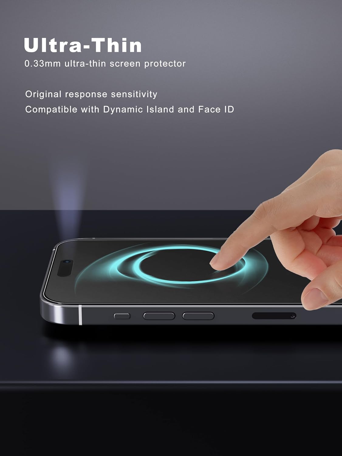 2 Pack 15-6.1 inch, GIGIKISS Matte Screen Protector for iPhone Anti-Fingerprint & Anti-Glare Screen Protector Tempered