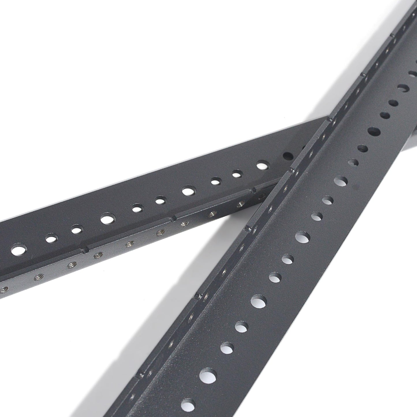 RIVECO 14U Vertical Rack Rails Kit Heavy Duty Server Rack Mount Rails 2PCS Black