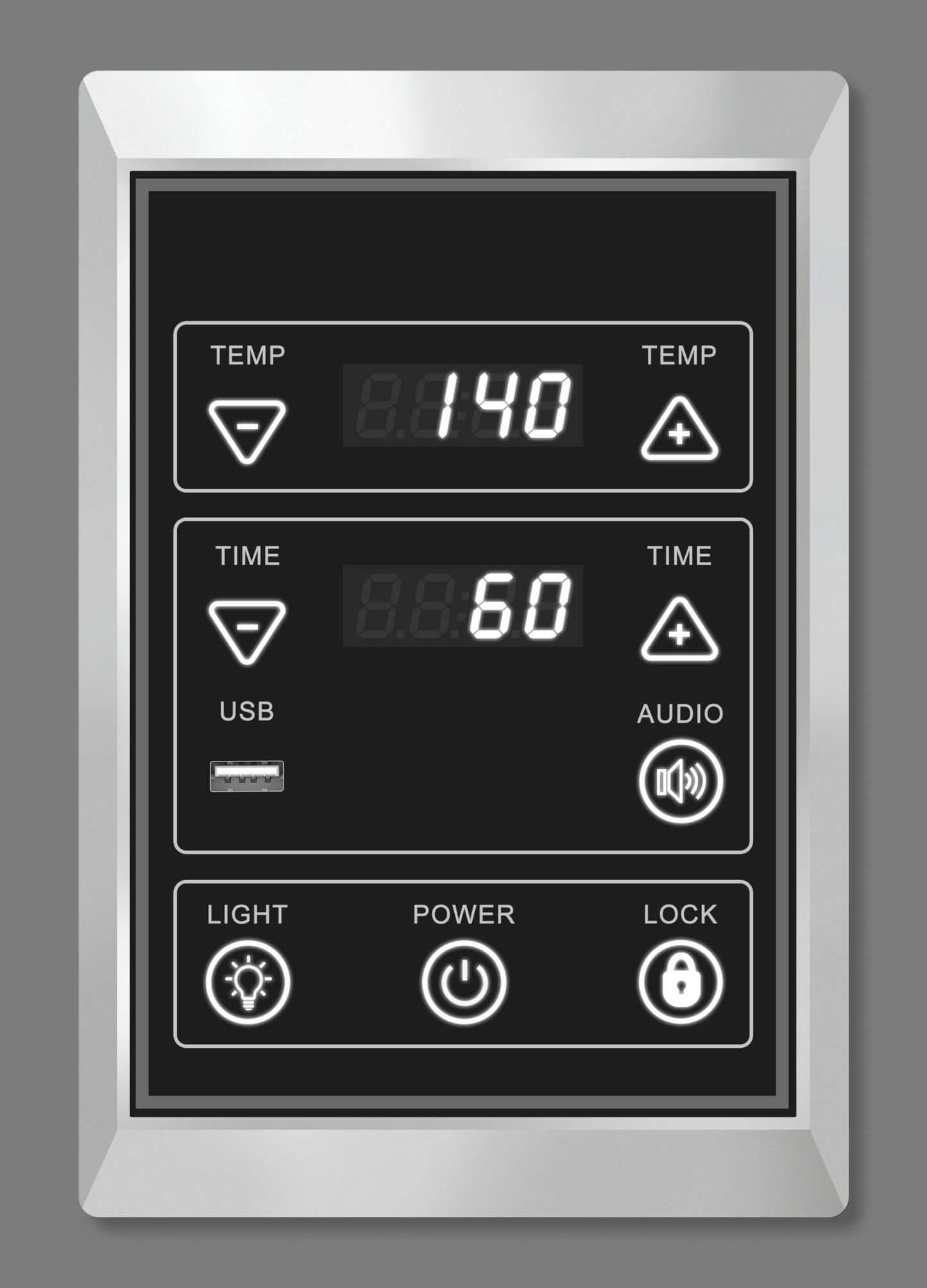 iDOTODO Infrared Sauna Electrical Control Box and Infrared Sauna LCD Control Panel with a Temperature Control Probe, 149℉, 60Min (110, Volts)