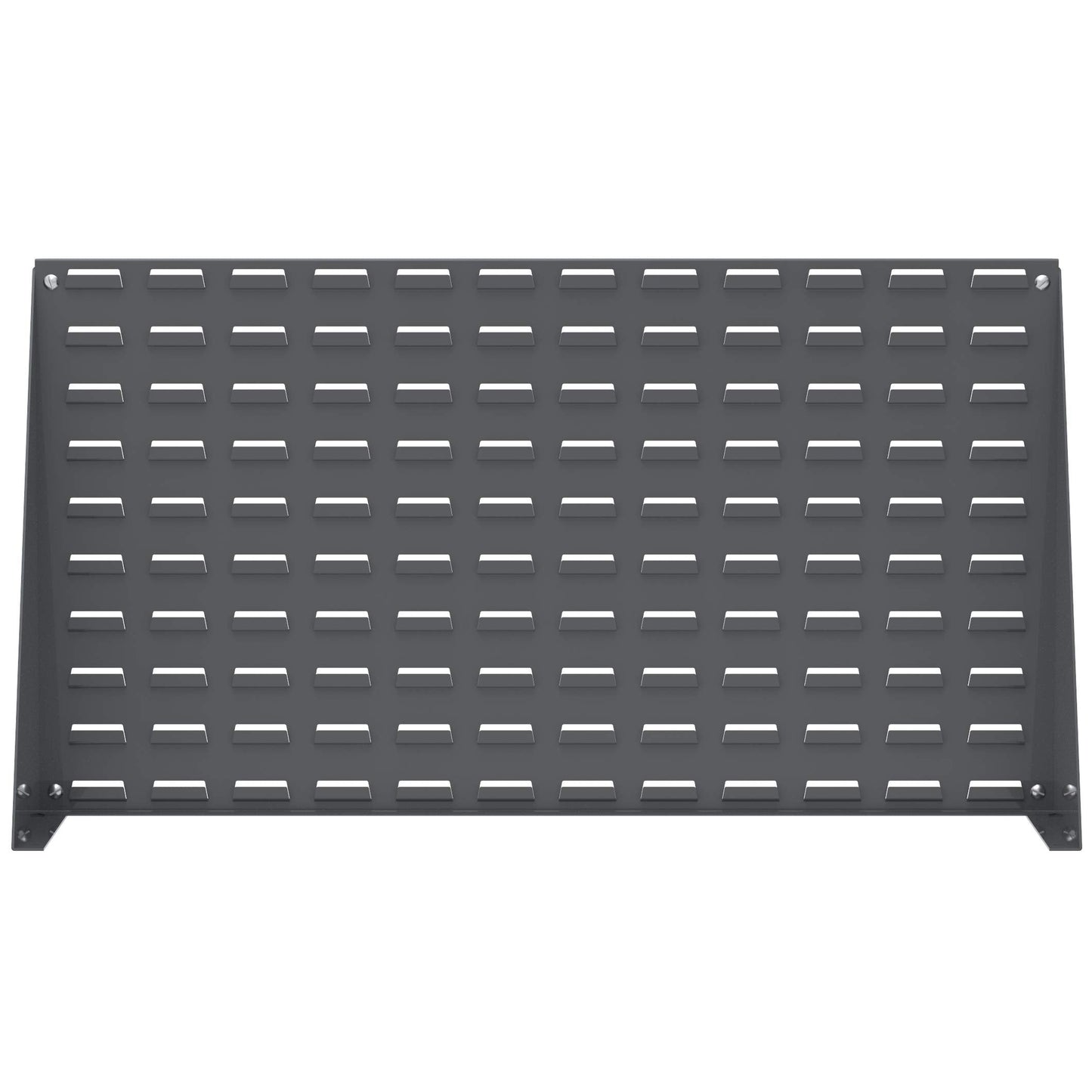 Akro-Mils 98636 Heavy Duty Steel Louvered Panel Standing Work Bench Storage Rack Garage Organizer for Mounting AkroBin Storage Bins, 36-Inch L x 8-Inch W x 20-Inch H, Grey