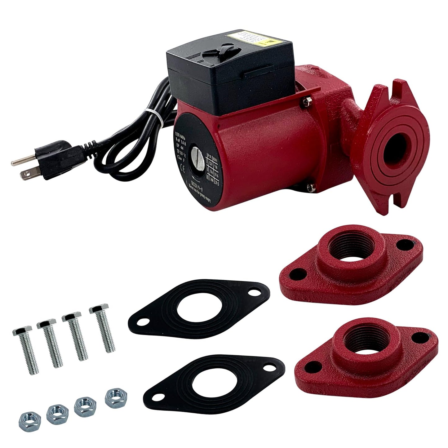 UPS26-99FC 52722512 Water Circulator Pump Boiler Pump for Radiant Heating, Hydronic Heating, Fan Coil Heating, Solar and Other System Types 115V 1/6 HP 3-Speed