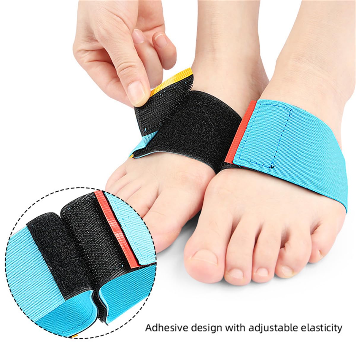 Foot Straps for Gymnastics, 2 Pairs Gymnastics Sticky Toes Tumbling Trainer Aid Elastic Foot Bands, Back Handspring Trainer Cheerleading Dance Gymnastics Training Equipment for Girls Boys Practice