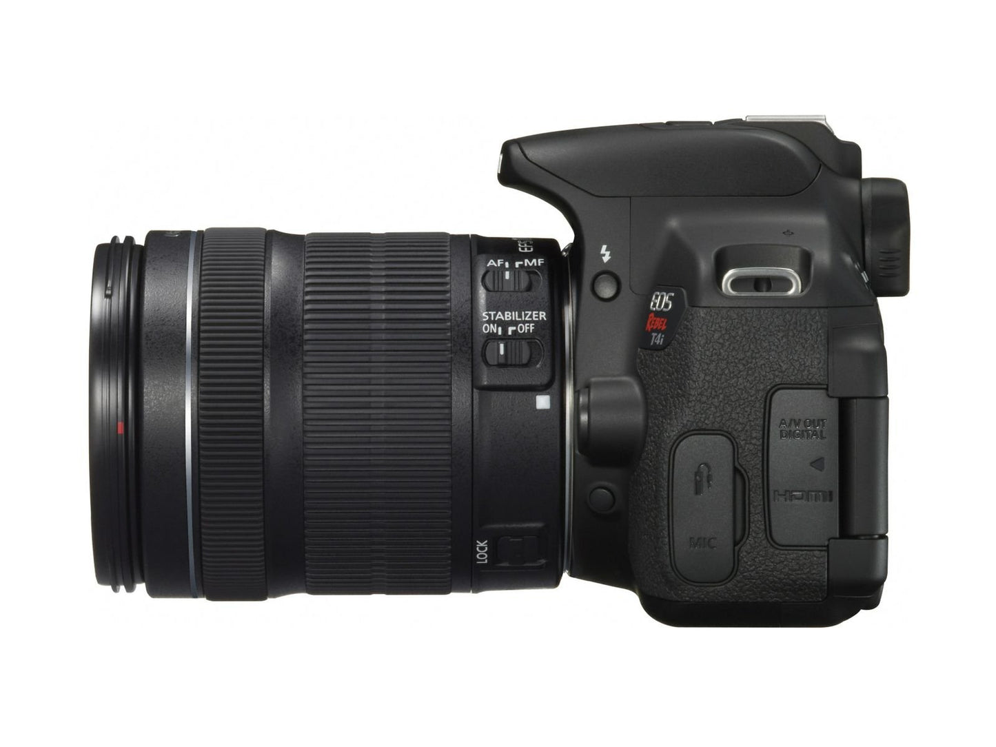 Canon EOS Rebel T4i 18.0 MP CMOS Digital Camera with 18-135mm EF-S is STM Lens (Renewed), Black
