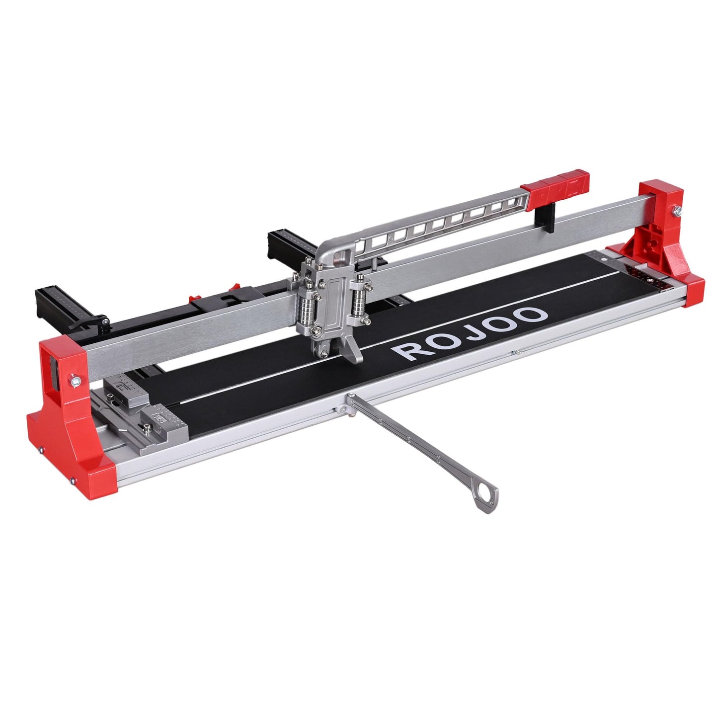 ROJOO 32/48 inch Manual Tile Cutting Machine Wide Aluminum Bottom Plate Single Slide Rail Adjustable Ceramic Porcelain Tile Cutter Heavy Duty (32inch/80cm)