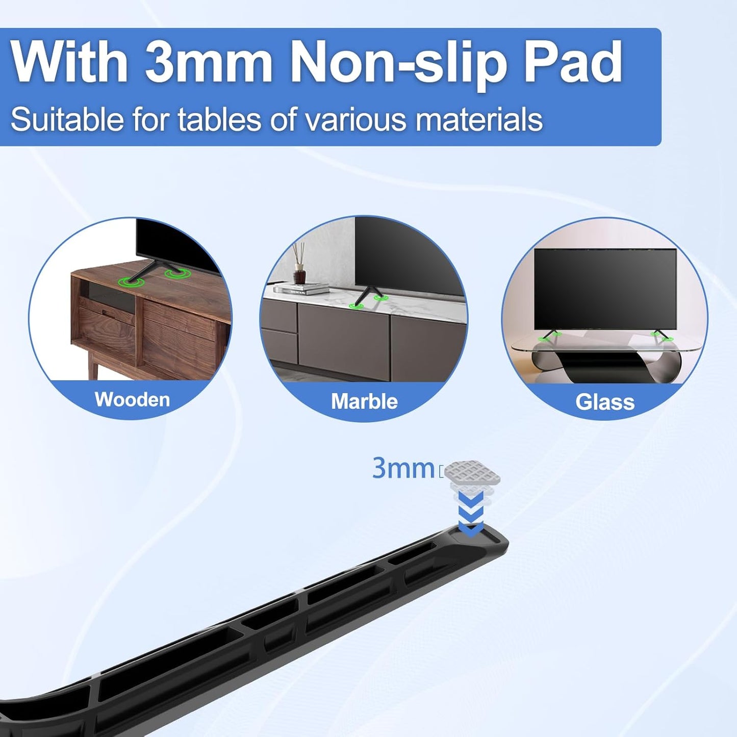 Yaotieci M43-C1, Set TV Stand Legs Only for Vizio TV Stand Legs Not for Other TV Models, Only for Vizio TV Replacement