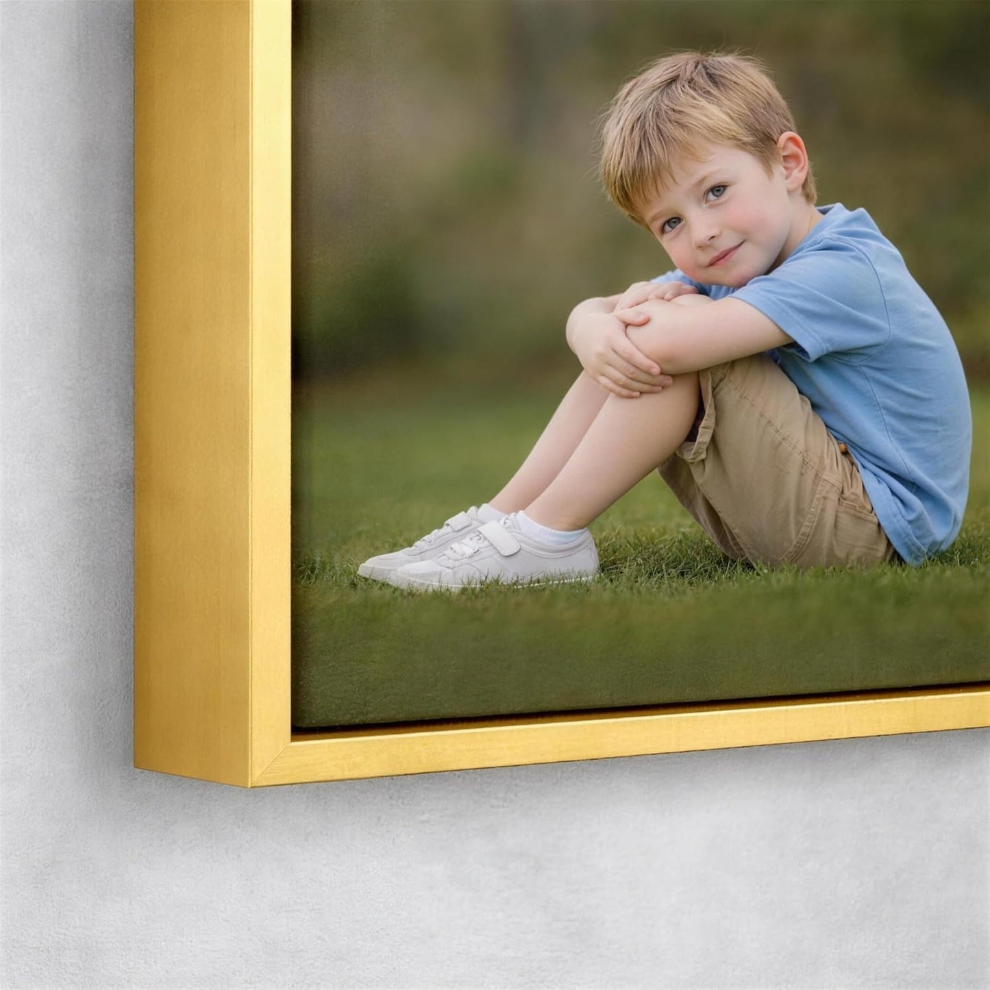 Skiennix Personalized Canvas Prints - Custom Photo Wall Art (Gold, 12x16) | Stunning Home Decor & Gifts