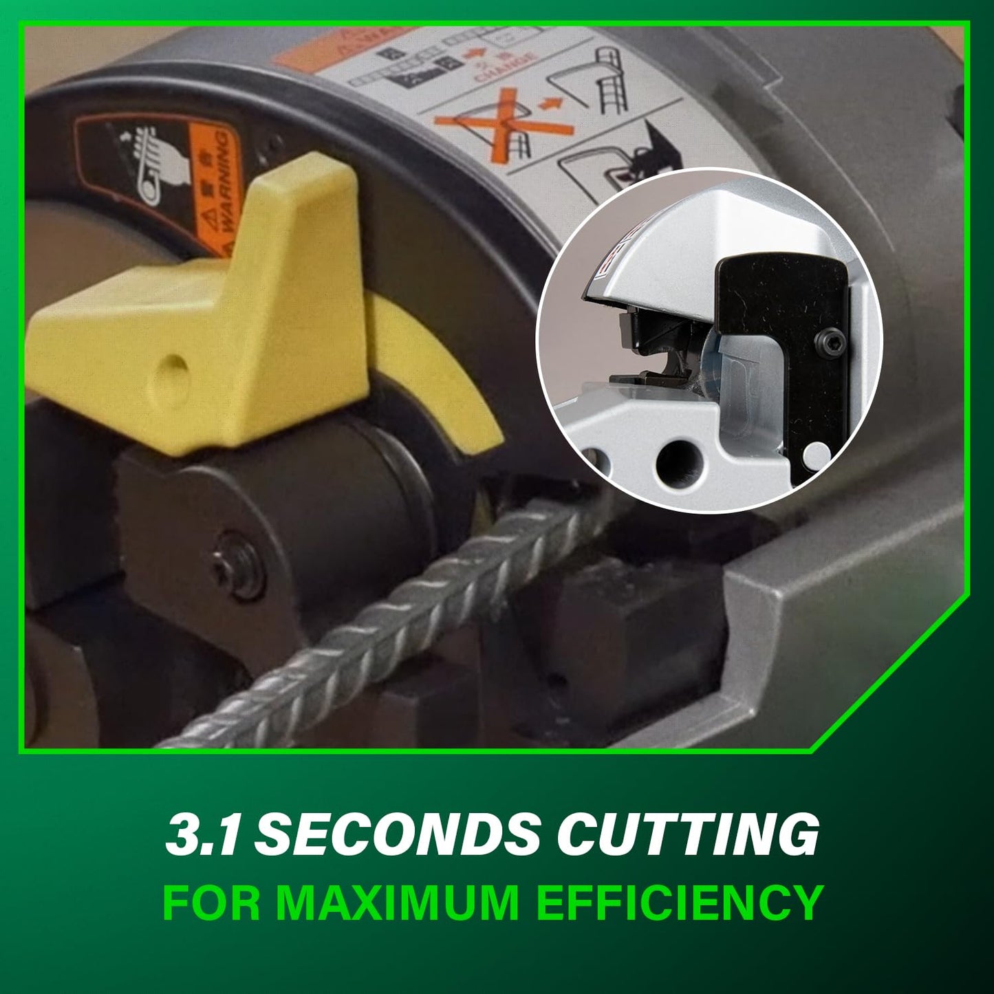 Metabo HPT Portable Rebar Bender and Cutter, 8-Amp Motor, Grade 60 rebar, Maximum 180° Angle, Variable Speed Trigger, Lightweight Design, Precision Bends and Cuts, VB16Y