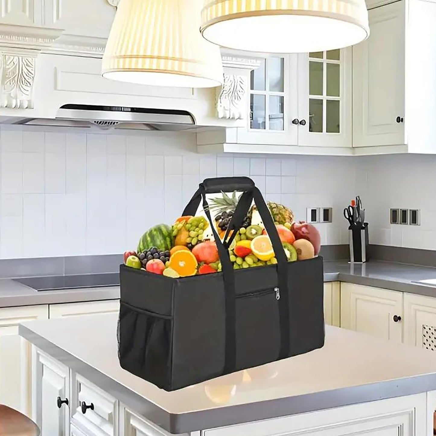 Dongawin Extra Large Utility Tote Bag, Waterproof Beach & Picnic Bag, Foldable & Reusable Storage