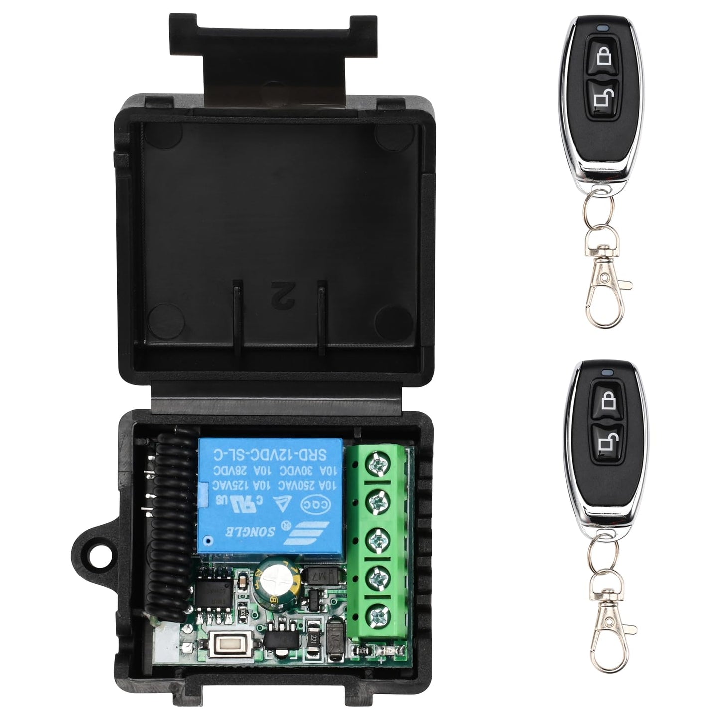 Door Access Control System Kit Set with 1200lbs Electric Magnetic Lock, RFID Keypad, Remotes,DC12V/5A Power Supply, Push to Exit Button, RFID EM ID Card (C60-1200LBS Access Control System Kits)