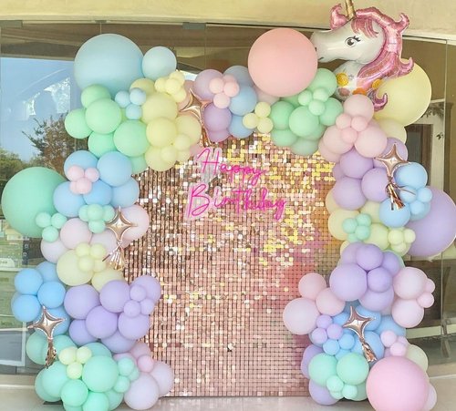 KBZVNAF Pastel Balloons - 50 Pack 12-Inch Multicolor Latex Balloons for Baby Showers & Birthdays