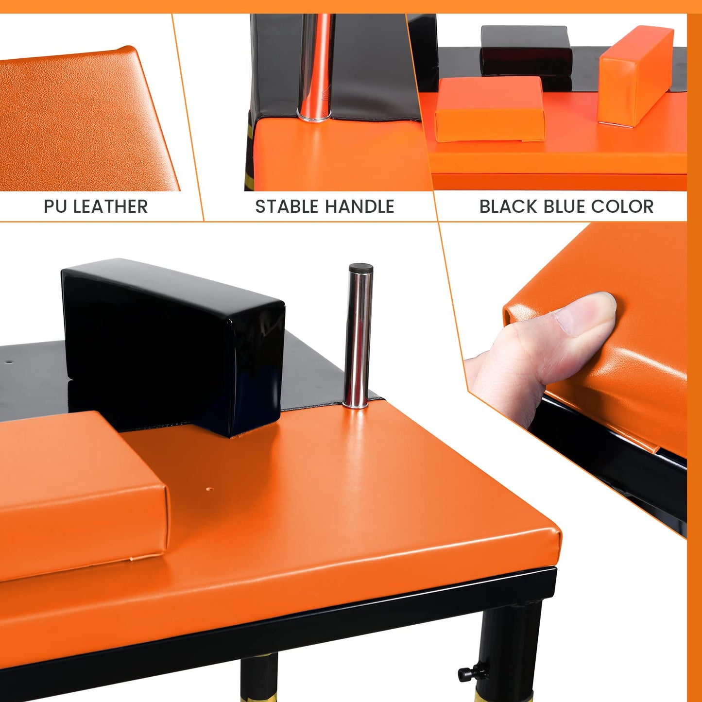 INNOLIFE Professional Arm Wrestling Battle Table - Perfect for Wrist Strength Competitions Adult - Orange Black