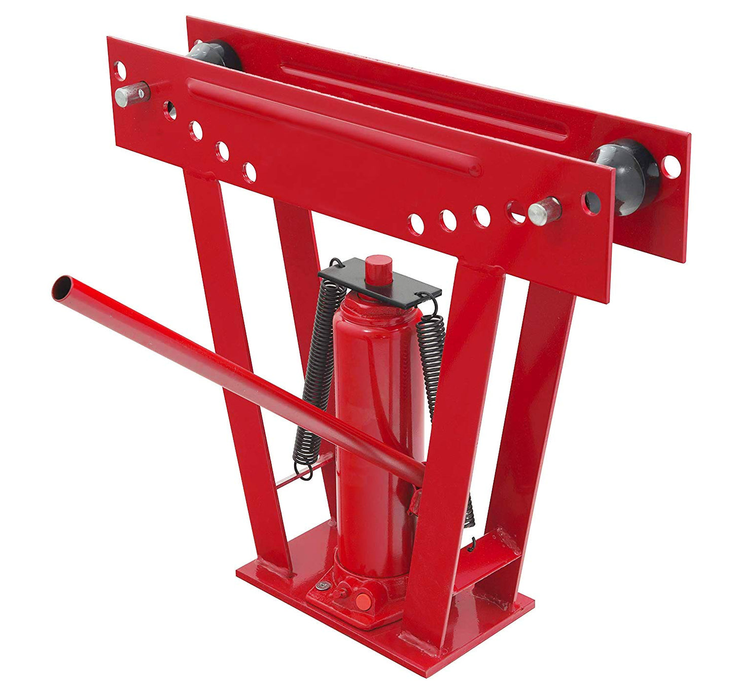 Big Red T31202 Torin Hydraulic Pipe/Tube Bender with Adjustable Rollers and 6 Cast Iron Dies, 12 Ton (24,000 lb) Capacity, Red