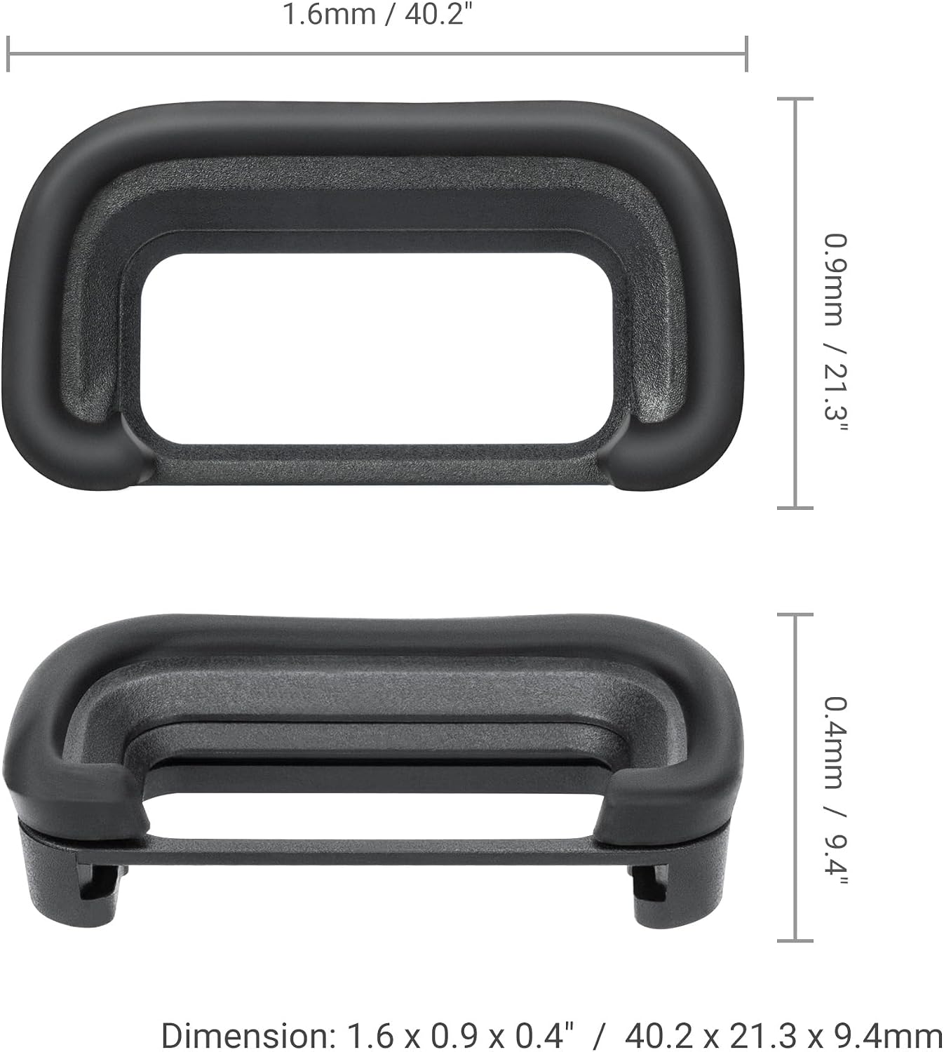 2-Pack FDA-EP20 FA-SHC1M A6700 JJC Eyecup Eyepiece Eye Cup & Hot Shoe Cover Cap for Sony Camera