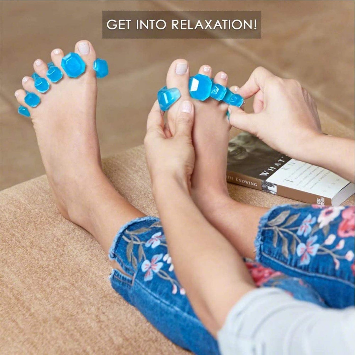 YogaToes GEMS: Gel Toe Stretcher & Separator - America’s Choice for Fighting Bunions, Hammer Toes (Size Small fits Shoe Sizes W: 7 and Over/M: 7 and Over) Sold as Pair
