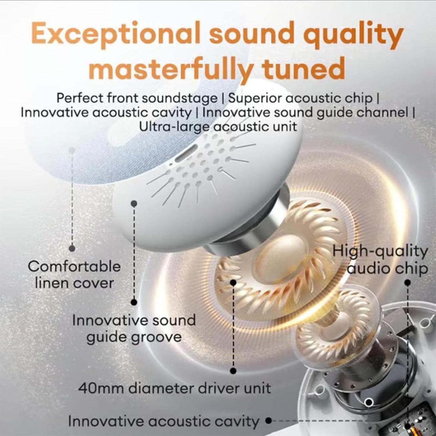 Siezrk Bluetooth Pillow Speaker, Ultra-Thin Bluetooth Sleep Aid Speaker with Timer, Private Sleep Headphones