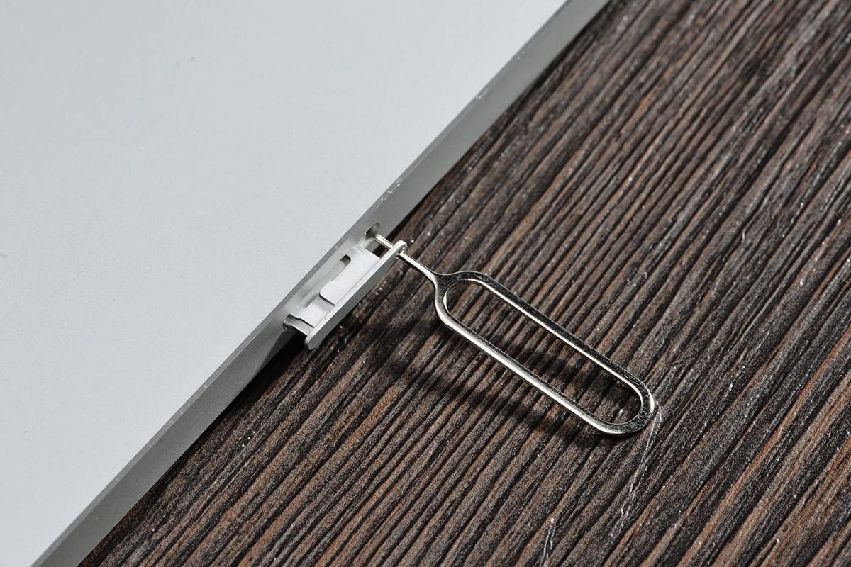 10-Pack Sim Card Tray Pin for iPhone and Android Phones - Steel