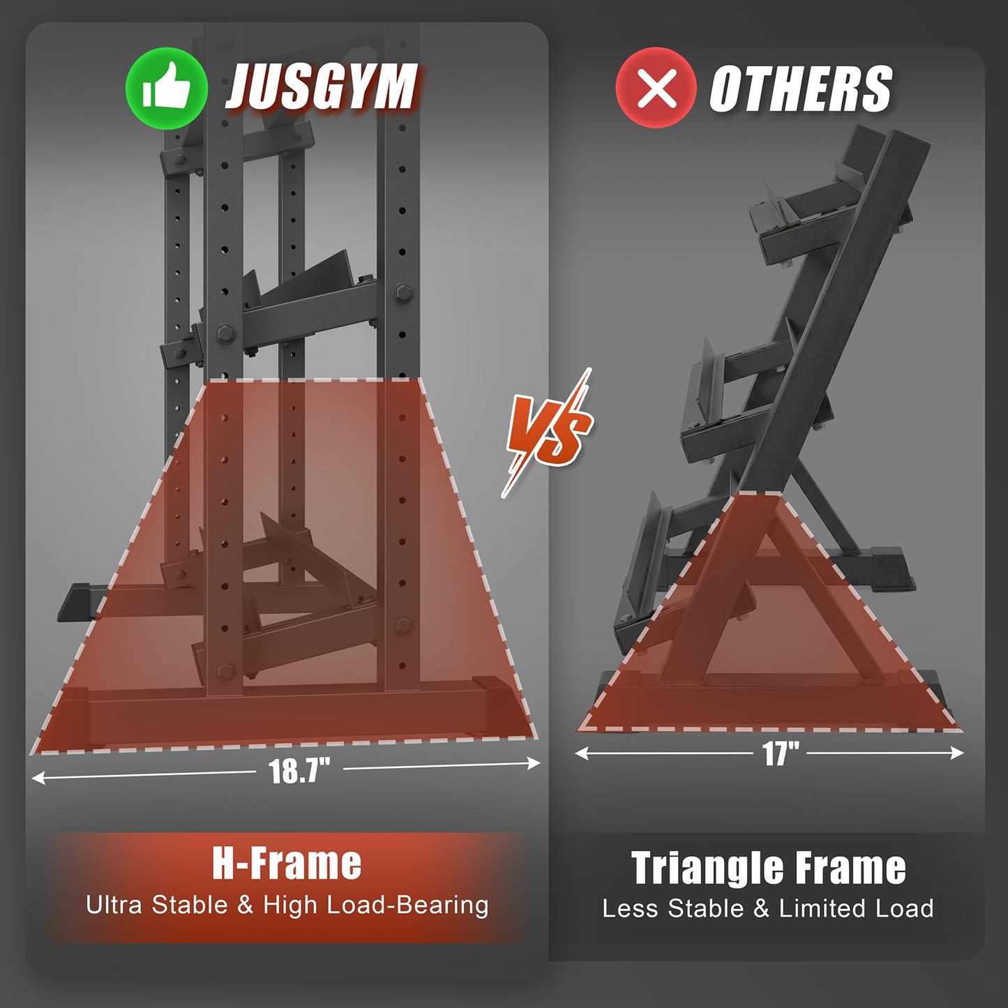 3-Tier Dumbbell Rack, 1200LB Capacity Adjustable Weight Rack for Home Gym, Heavy-Duty Weight Stand for Dumbbells Kettlebells & Weight Plates(Rack Only)