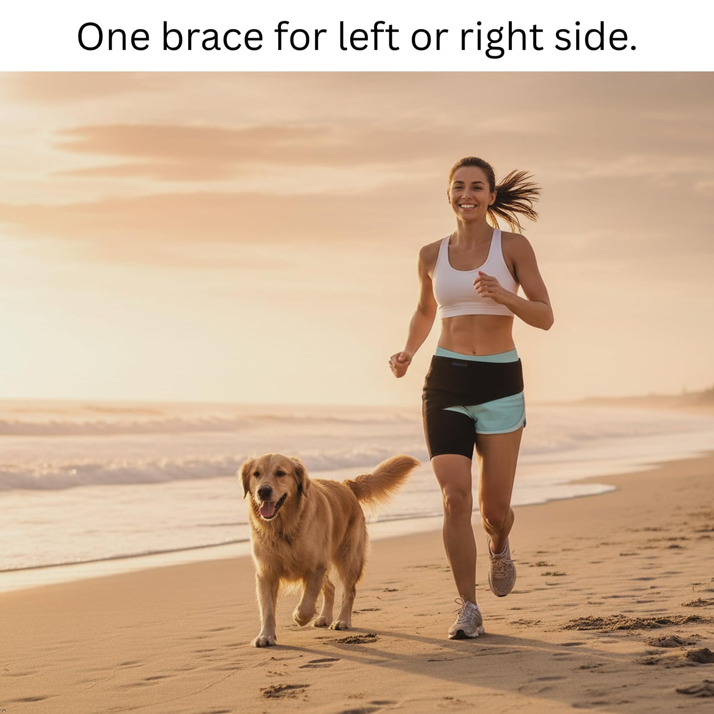 Hip Brace for Women, Men - Sciatica Brace - Groin Pull Compression Wrap - Sciatica Pain Relief Devices, Hip Brace for Sciatica Pain Relief Brace, Sciatic Relief Devices, Sciatic Nerve Pain Relief, Thigh Compression Sleeve, SI Belt, Hamstring Compression S