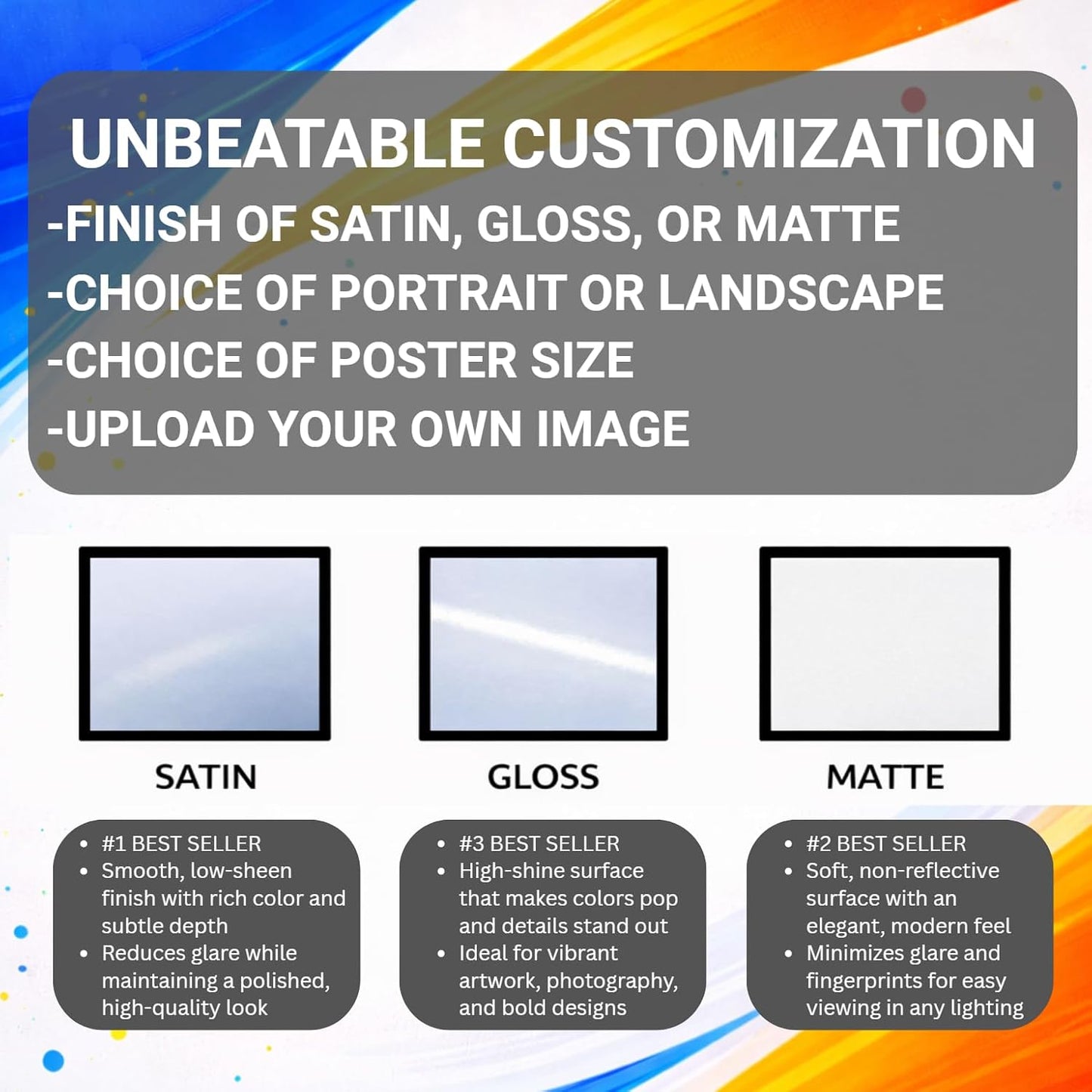 Poster Print Factory Custom Photo Poster - Upload Your Image for Personalized Wall Art | 20 x 30 Size, Glossy, Matte, or Satin Finish